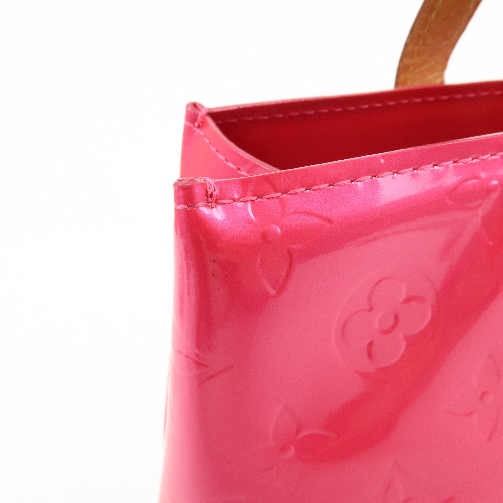 Louis Vuitton Monogram Vernis Lead PM Hand Bag Pink M91221