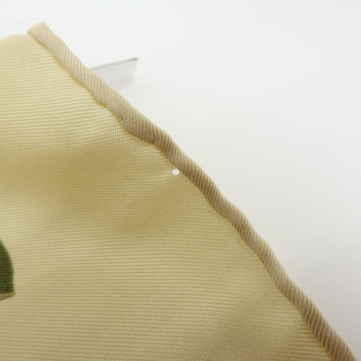 Christian Dior Silk 100% Scarf Hydrangea Print Beige Yellow Green