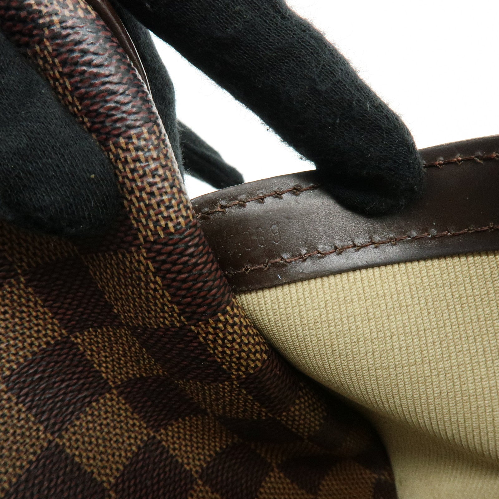 Louis Vuitton Damier Ebene Reporter PM SPO Shoulder Bag Brown M45253