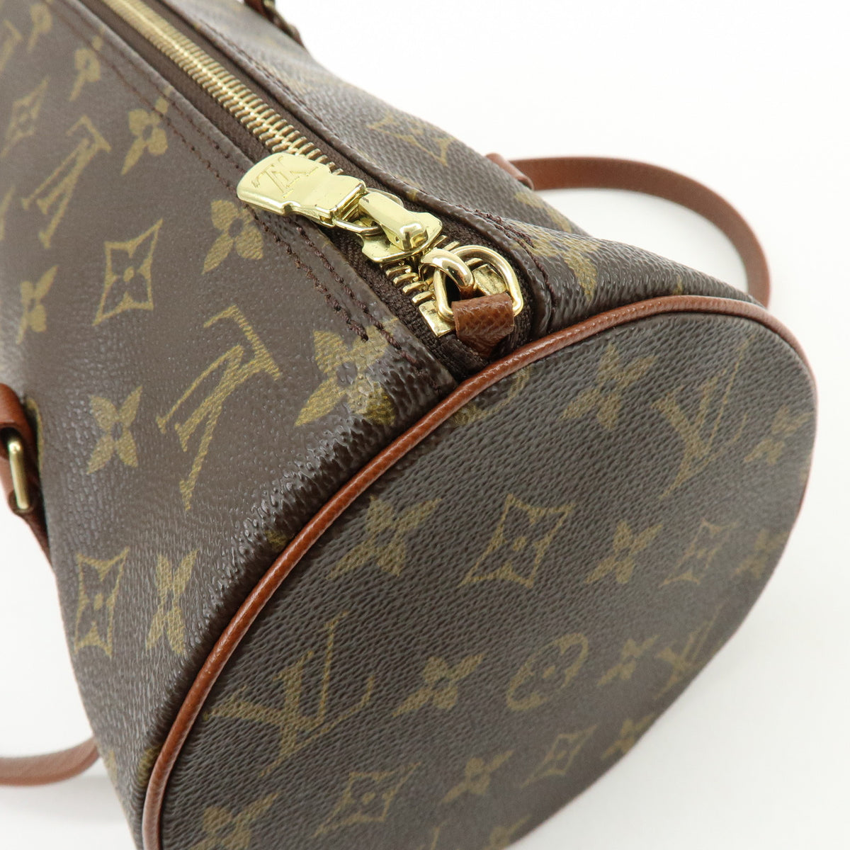 Louis Vuitton Monogram Papillon 30 Hand Bag Brown M51365