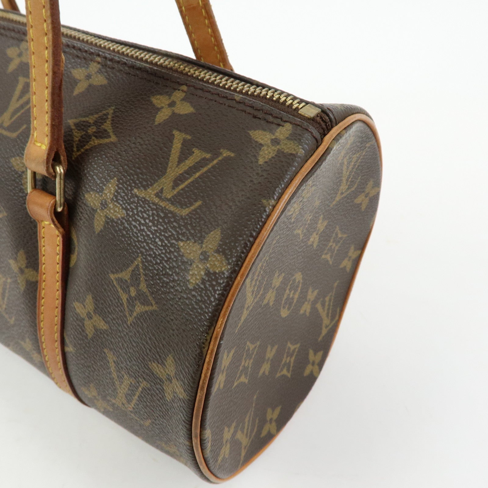 Louis Vuitton Monogram Papillon 30 Hand Bag Brown M51385