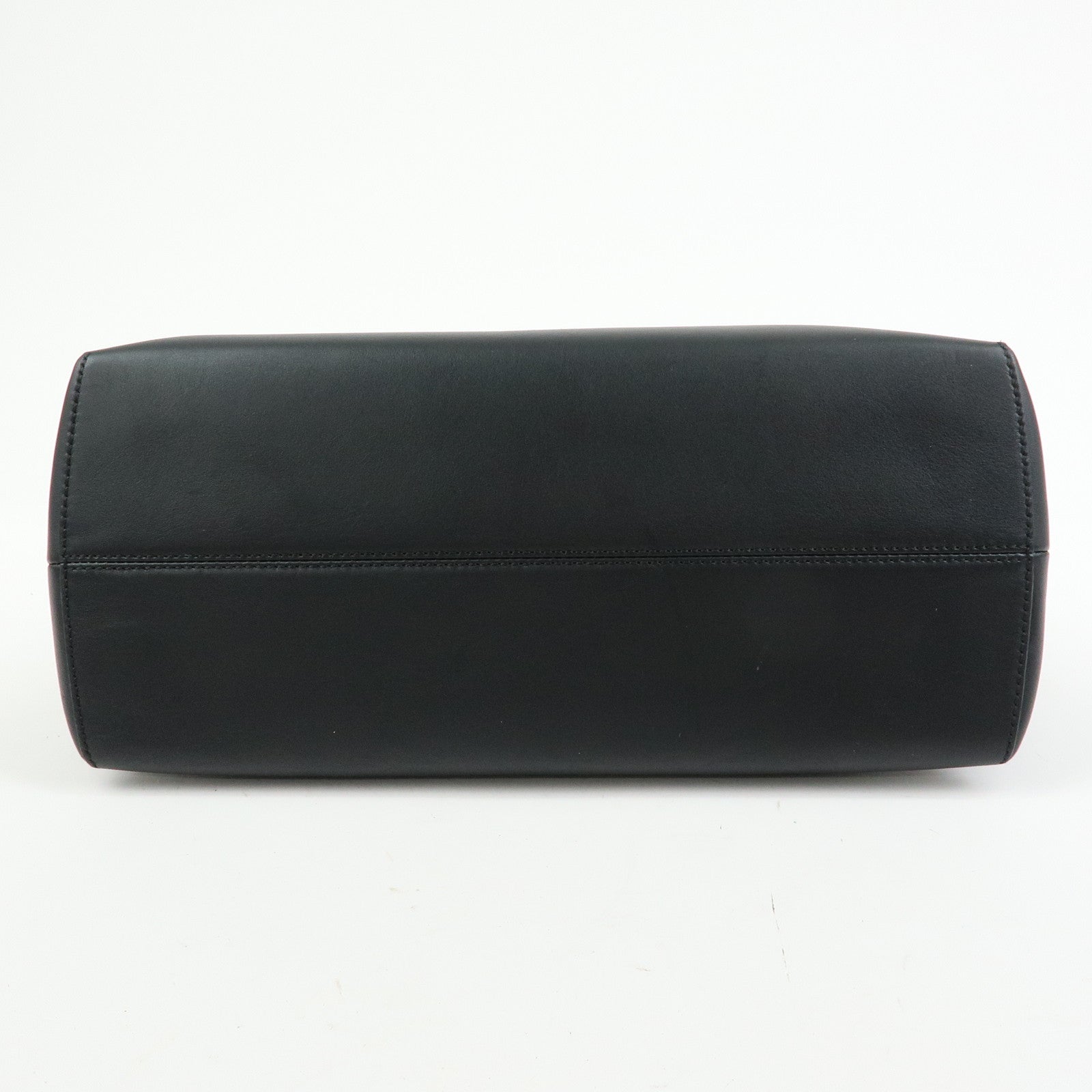 FENDI By The Way Large Leather 2Way Bag Hand Bag Black 8BL125