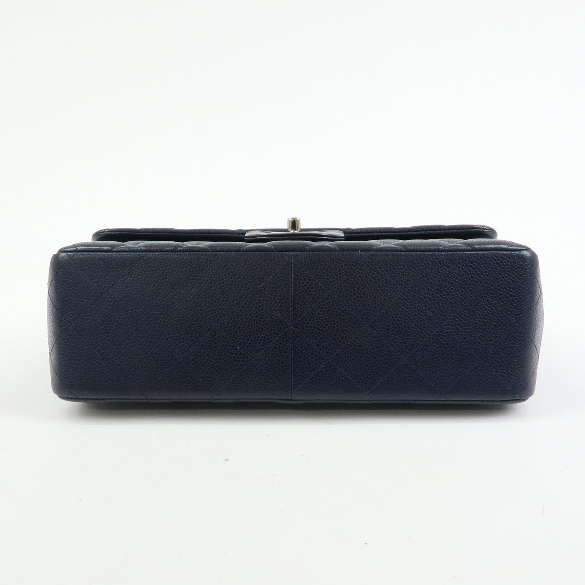 CHANEL Matelasse 30 Caviarskin W Flap Chain Shoulder Bag Navy A58600