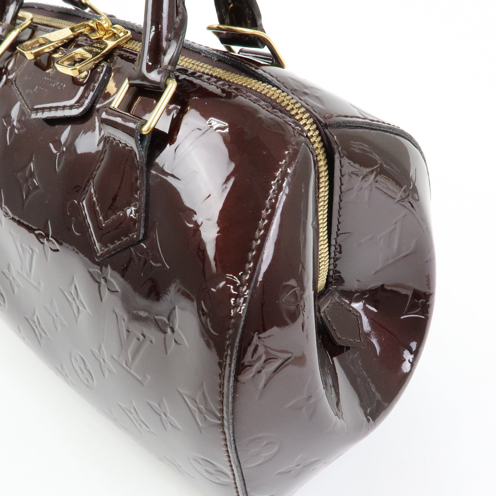 Louis Vuitton Monogram Vernis Montana Leather Hand Bag Amarante M90057
