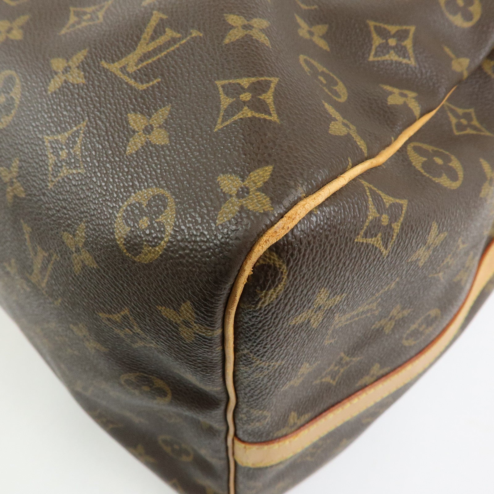 Louis Vuitton Monogram Keep All Bandouliere 60 Boston Bag Brown M41412