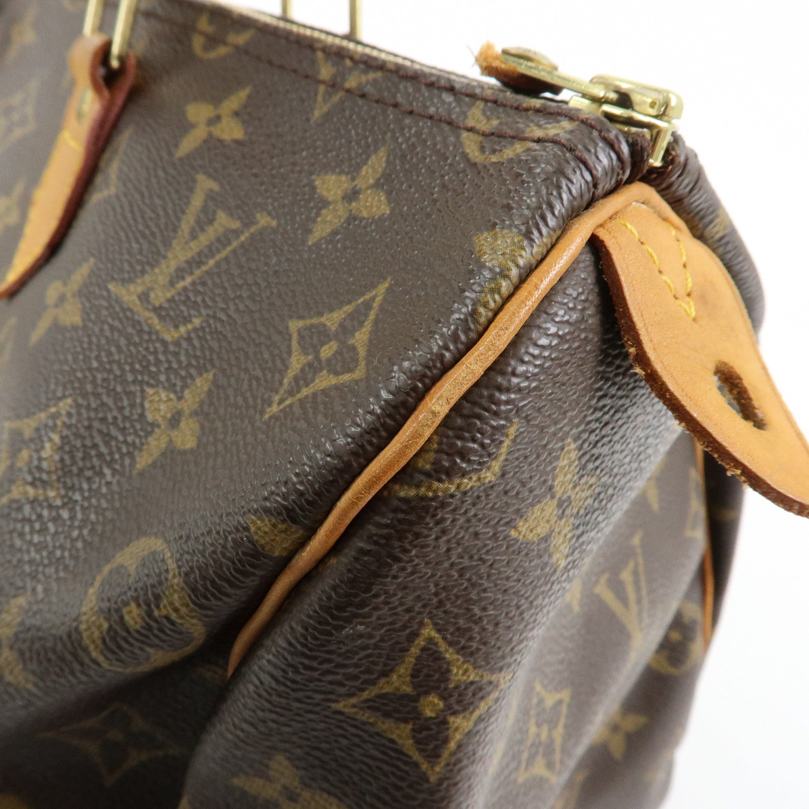 Louis Vuitton Monogram Speedy 35 Boston Bag Hand Bag Brown M41524