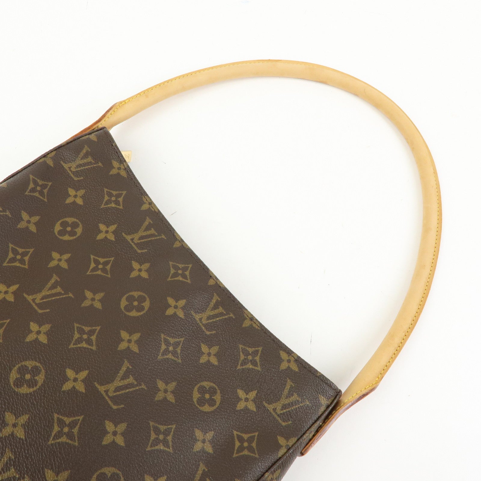 Louis Vuitton Monogram Looping GM Canvas Shoulder Bag Brown M51145