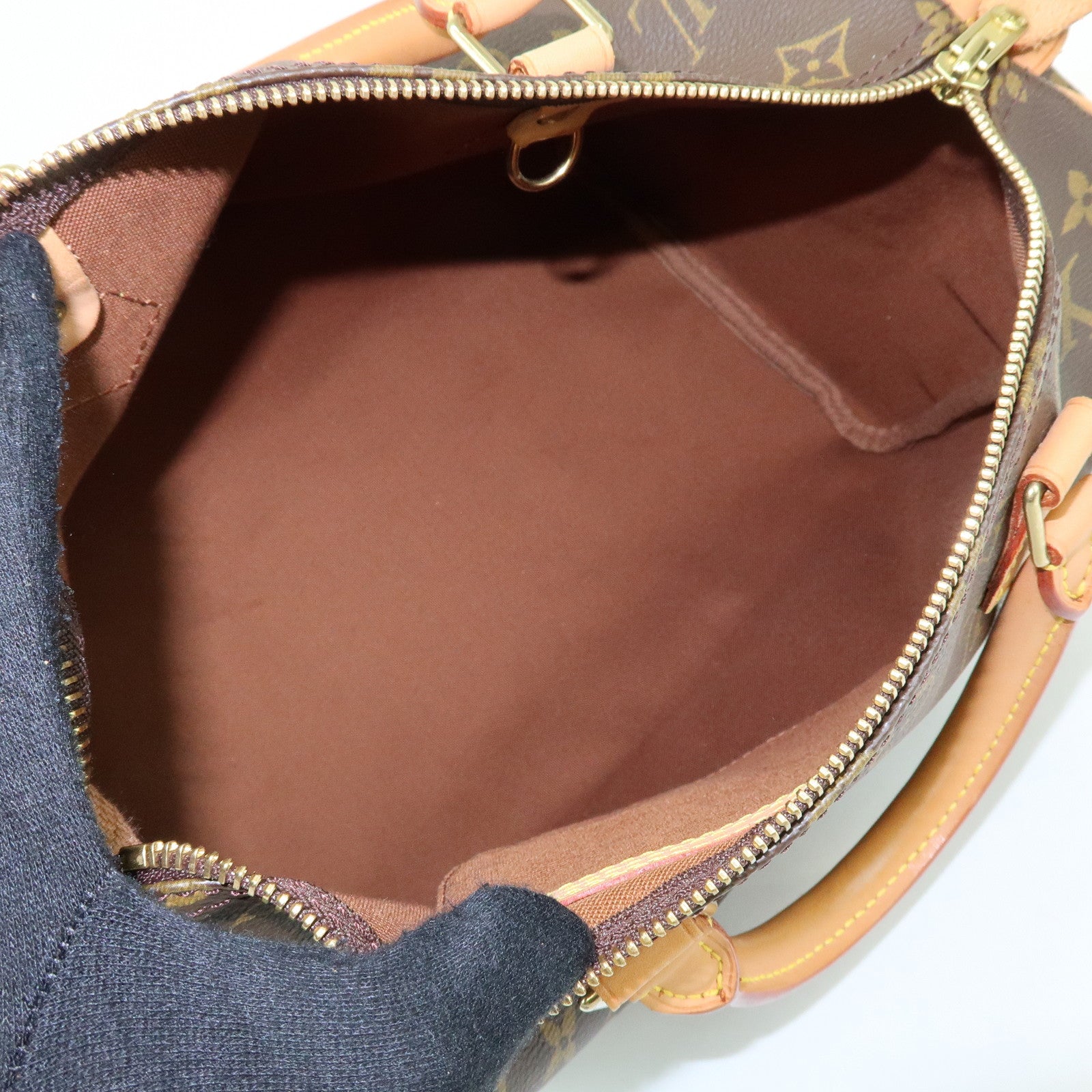 Louis Vuitton Monogram Speedy 30 Boston Bag Hand Bag Brown M41526