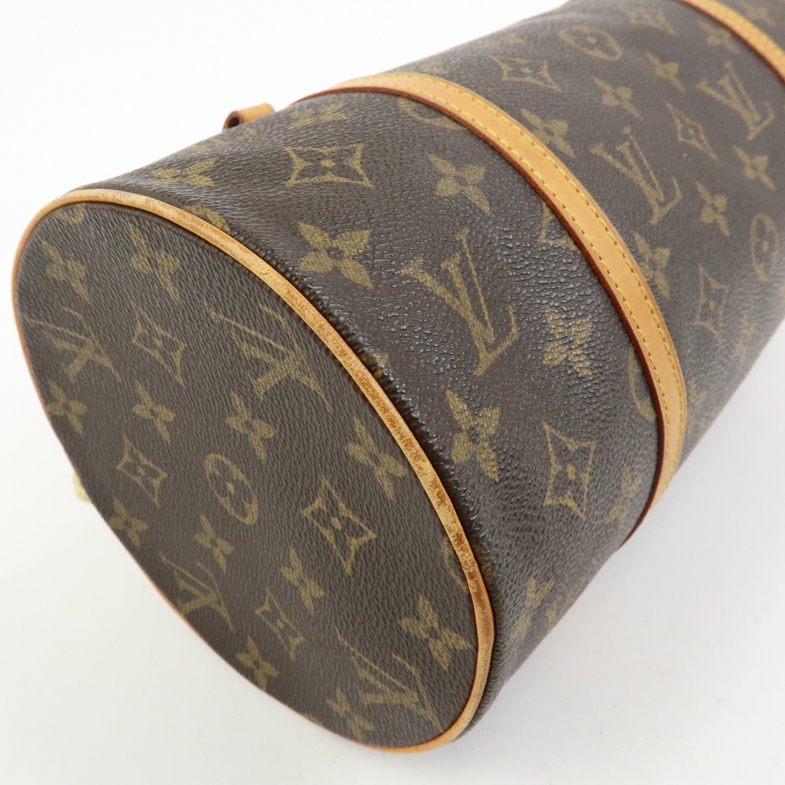 Louis Vuitton Monogram Papillon 30 Hand Bag Brown M51385