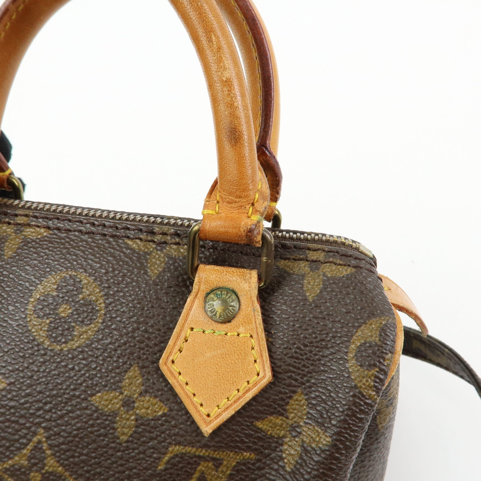 Louis Vuitton Monogram Canvas Mini Speedy Hand Bag & Strap M41534