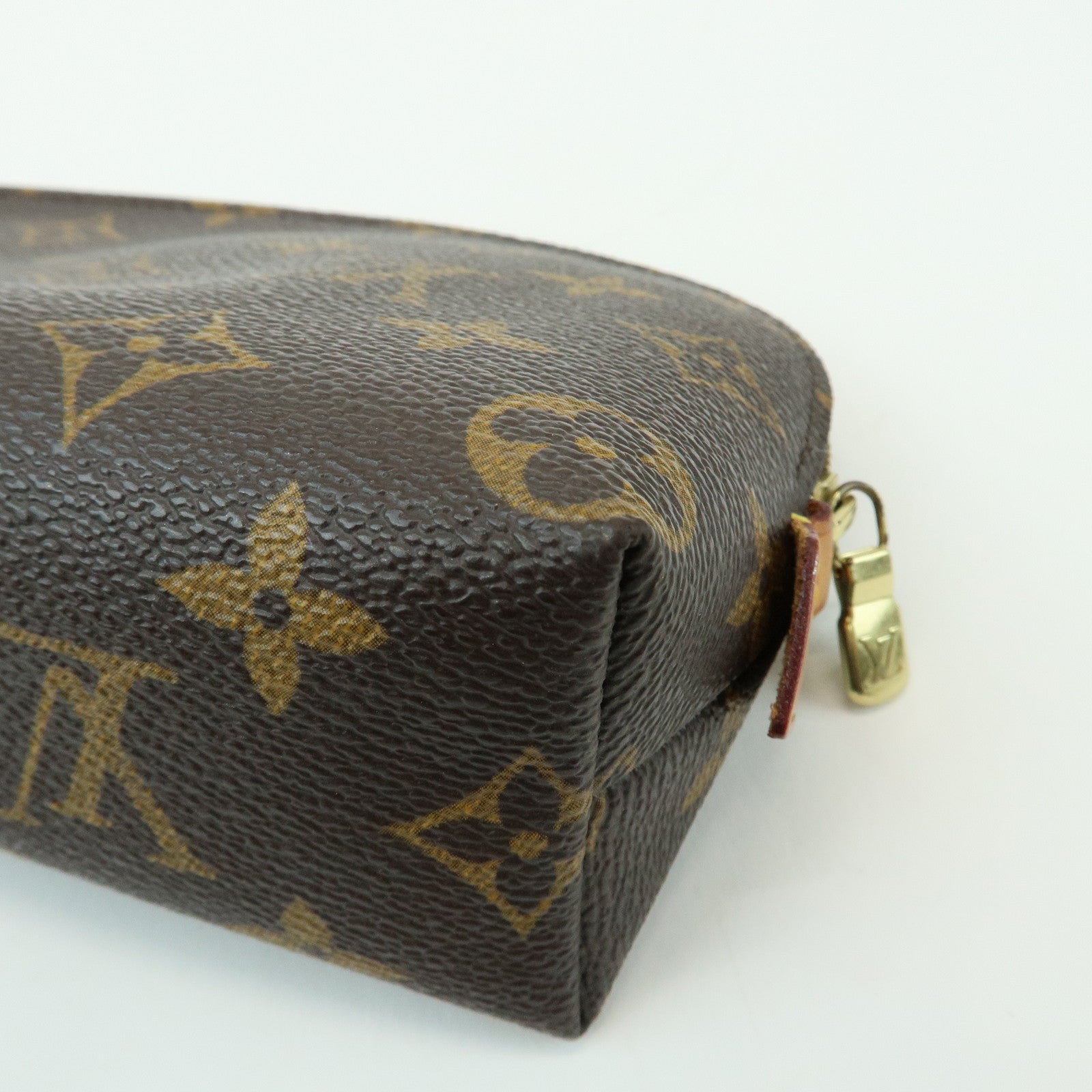Louis Vuitton Monogram Pochette Cosmetic PM Pouch Brown M47515