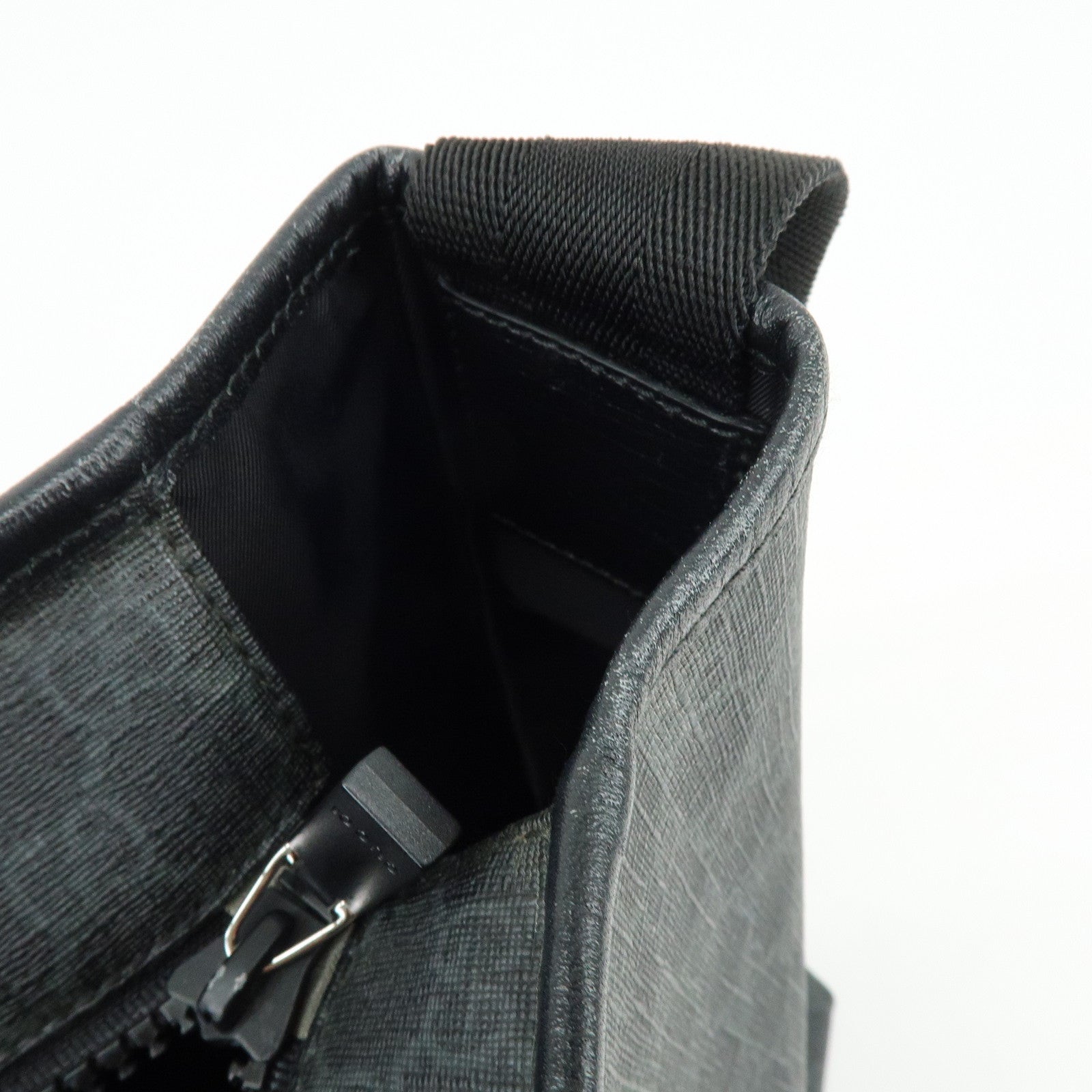 GUCCI GG Supreme 2Way Bag Hand Bag Shoulder Bag Black 162785