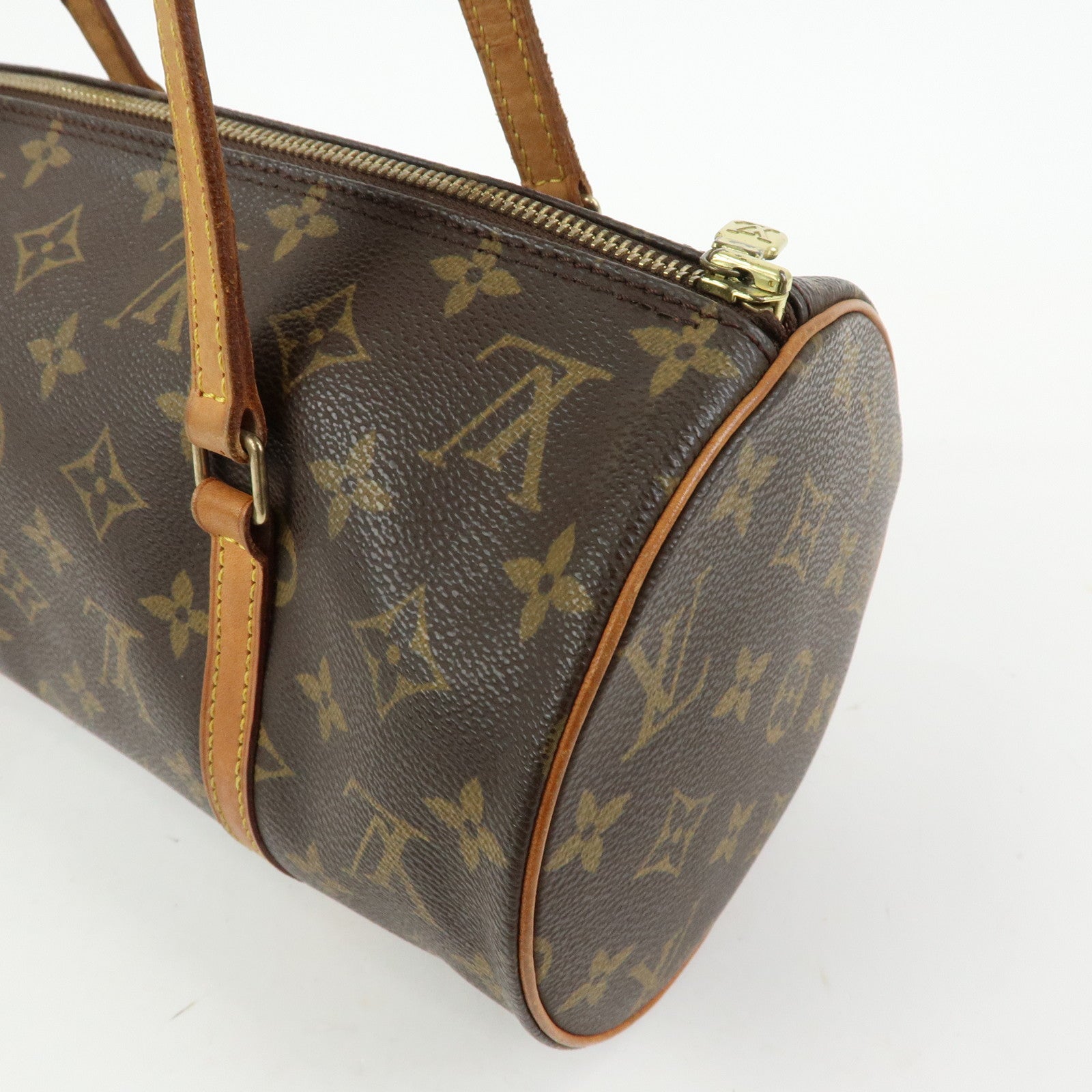 Louis Vuitton Monogram Papillon 30 Hand Bag Brown M51385