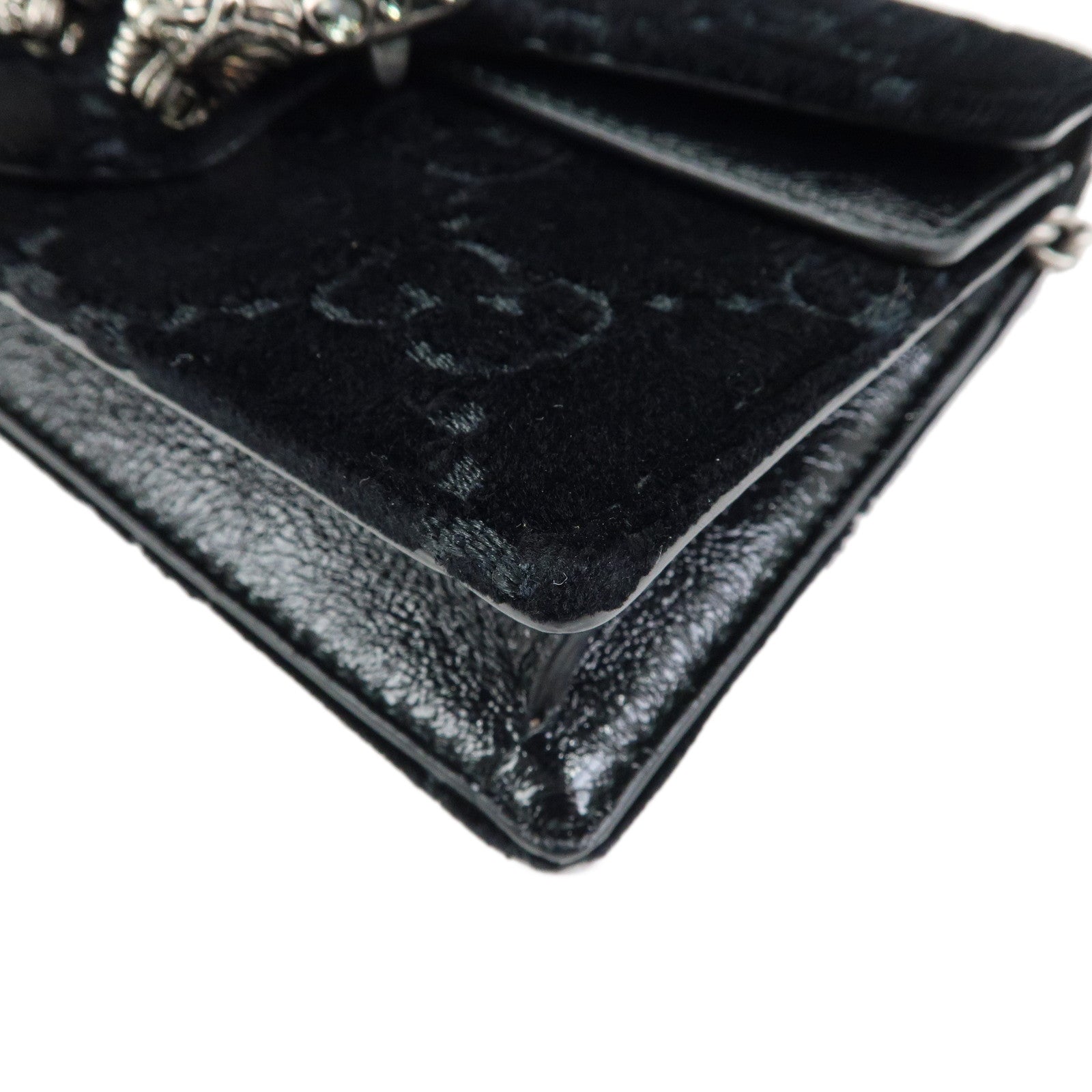 GUCCI Dionysus Super Mini Bag Velvet Leather Chain Shoulder Bag 476432