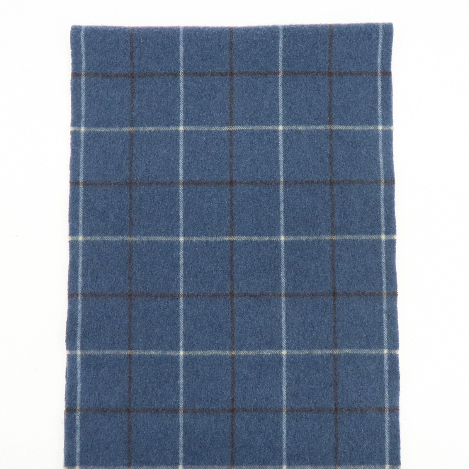 BURBERRY Set of 2 Nova Plaid Wool 100% Scarf Stole Beige Navy