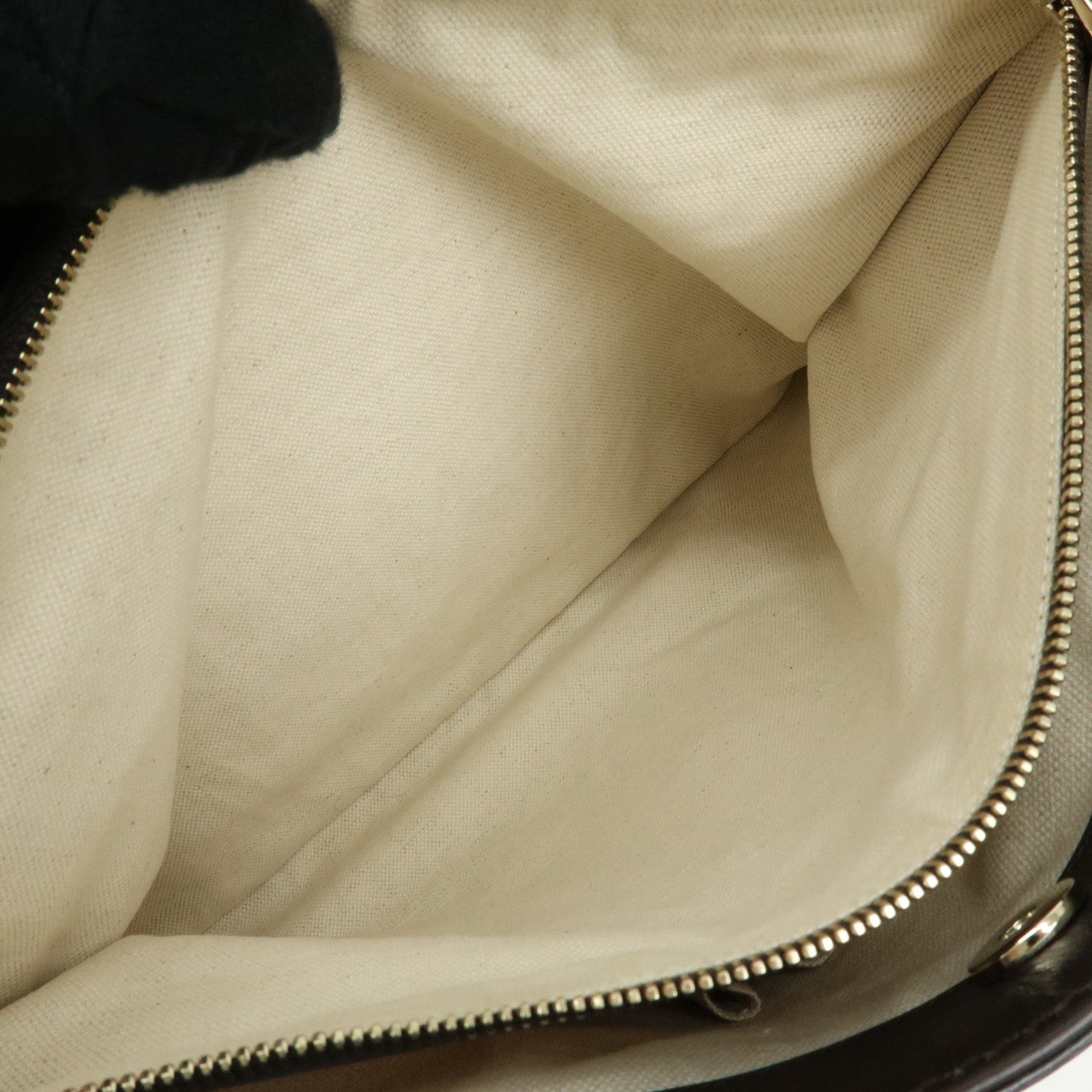 GUCCI Sukey GG Canvas Leather Tote Bag Hand Bag Beige Dark Brown 296835