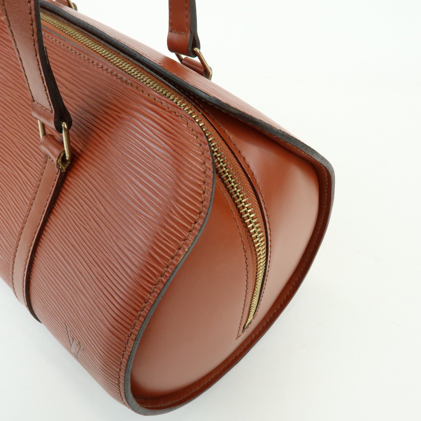 Louis Vuitton Epi Leather Soufflot Hand Bag Kenya Brown M52223