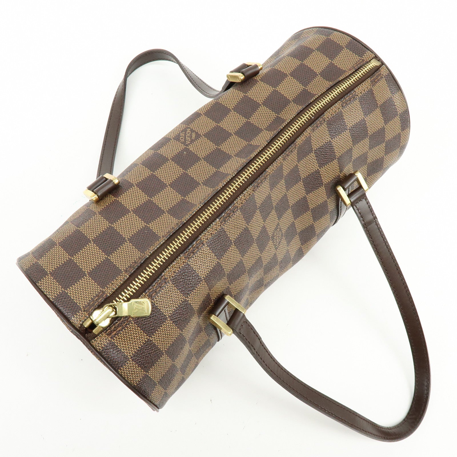 Louis Vuitton Damier Ebene Papillon 30 Hand Bag Brown N51303