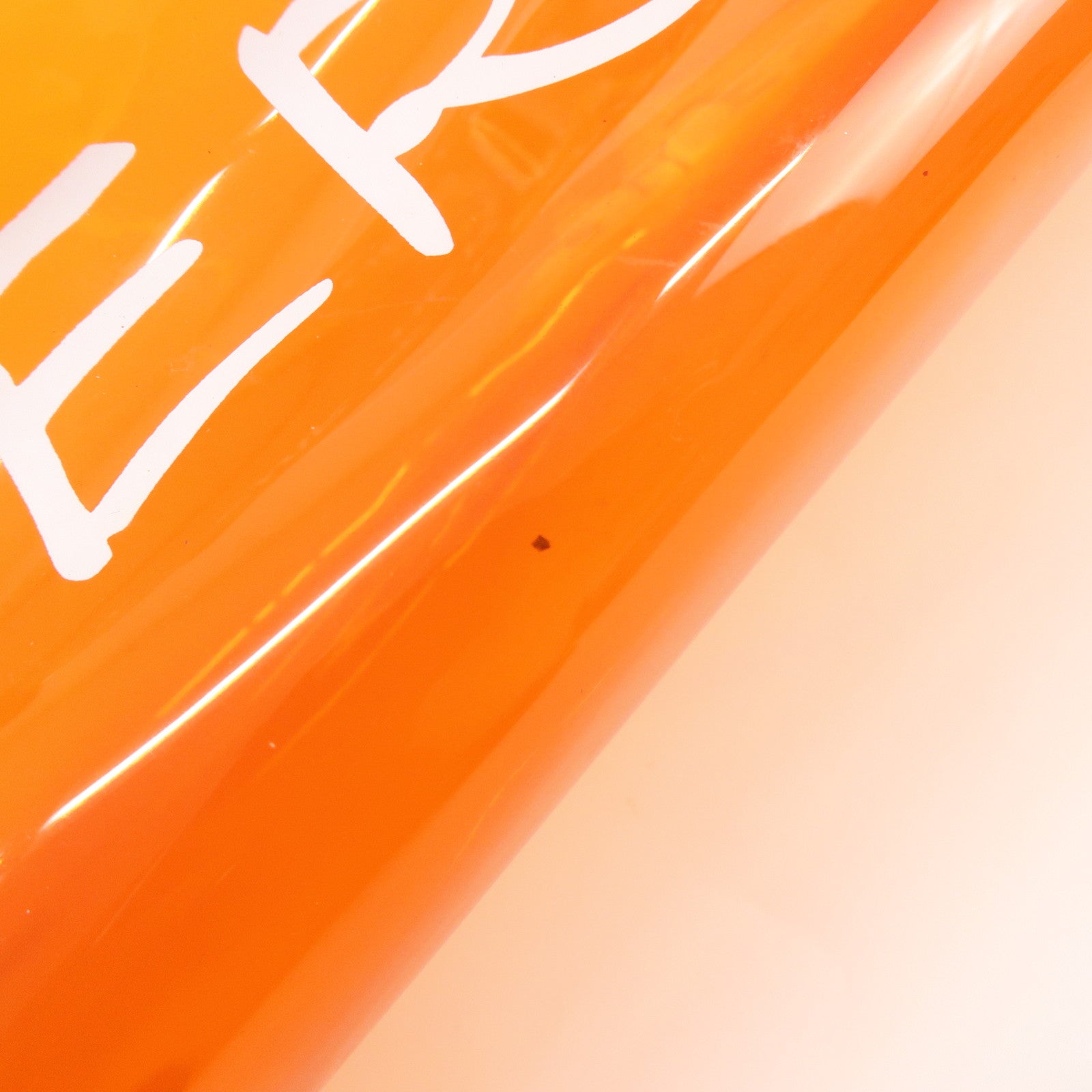 HERMES Kelly Vinyl Hand Bag SOUVENIR DE L'EXPOSITION Orange