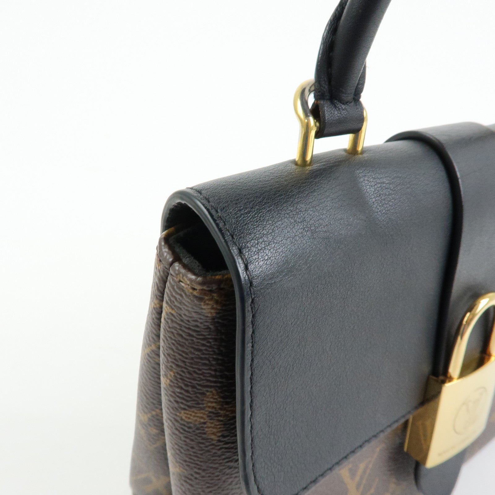 Louis Vuitton Monogram Locky BB 2Way Shoulder Bag Brown Noir M44141