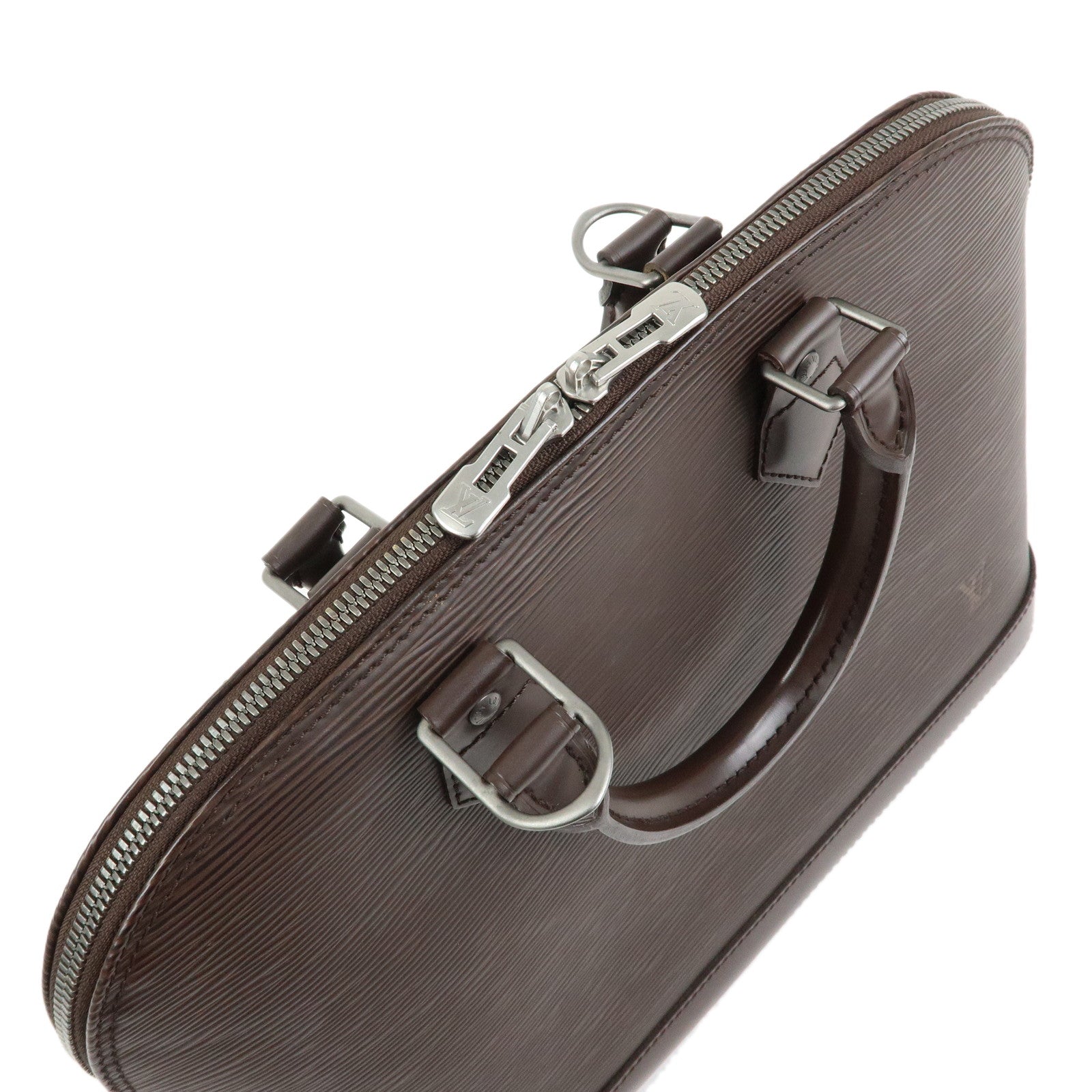 Louis Vuitton Epi Leather Alma Hand Bag Mocha Brown M5214D