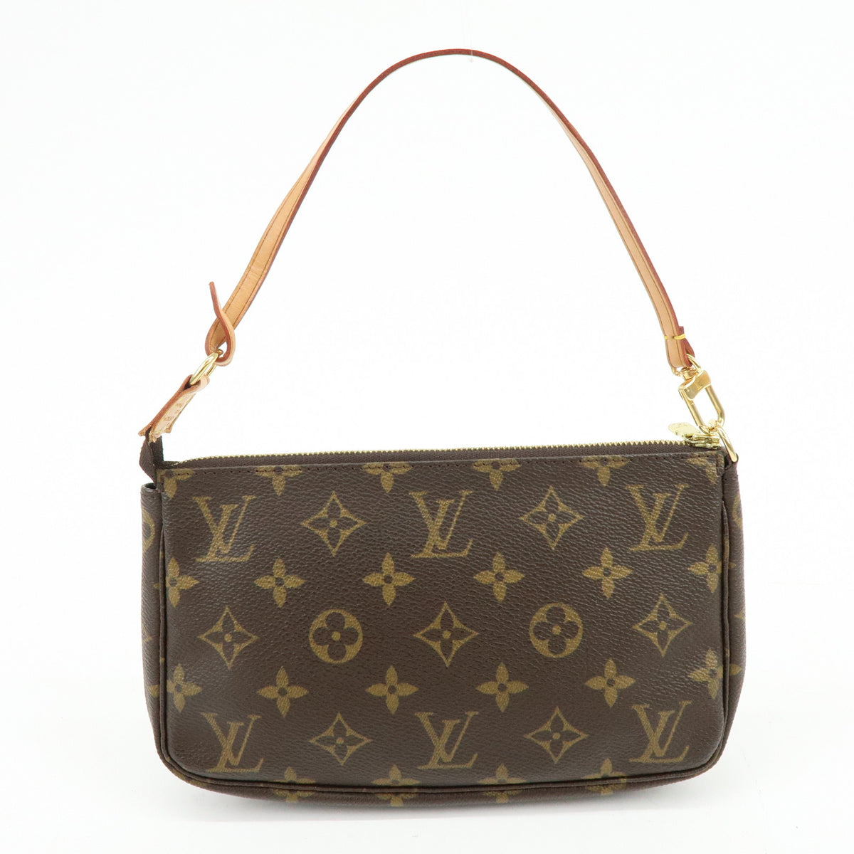 Louis Vuitton Monogram Pochette Accessoires Pouch Hand Bag Brown M51980