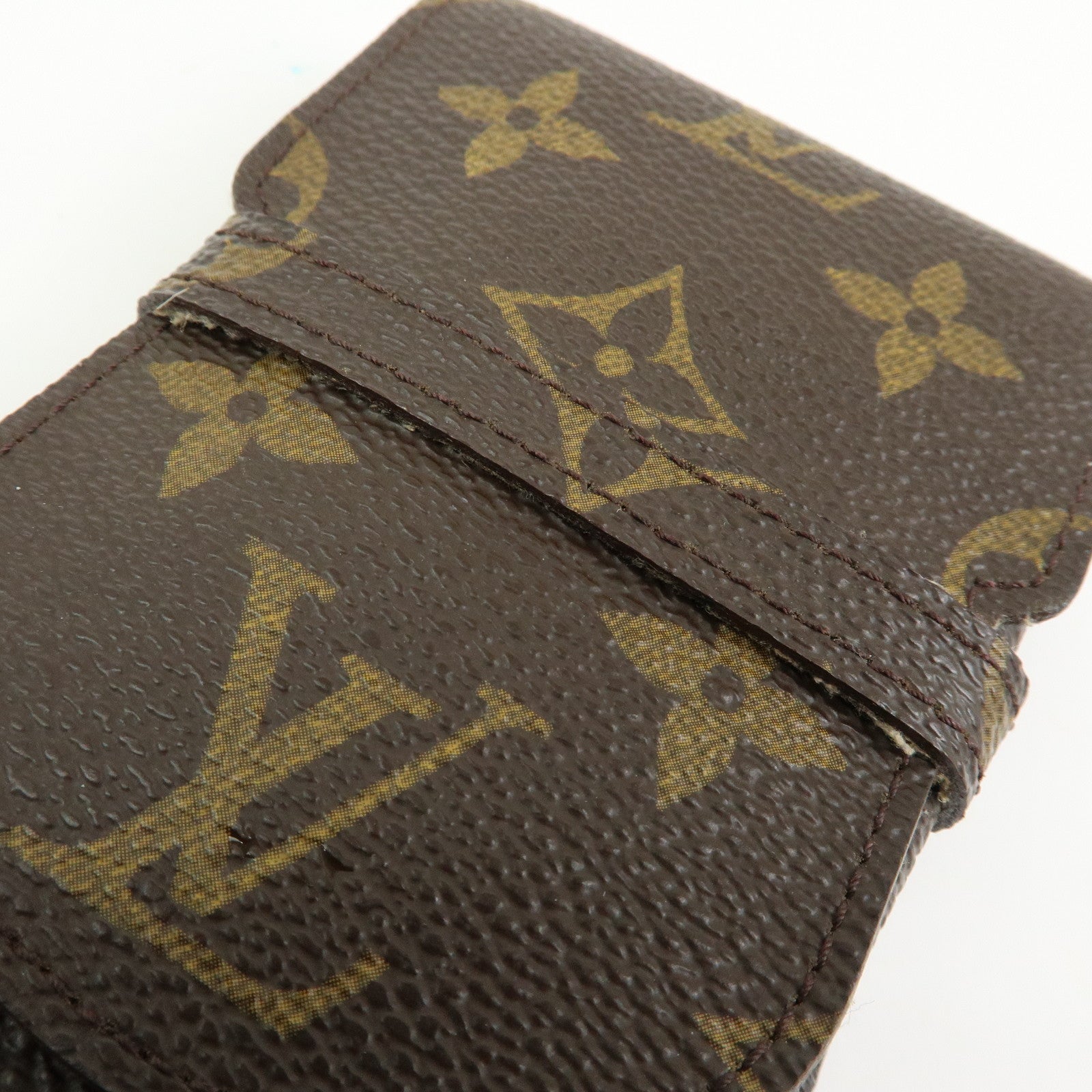 Louis Vuitton Monogram Set of 2 Glasses Case Brown M62962 M62970