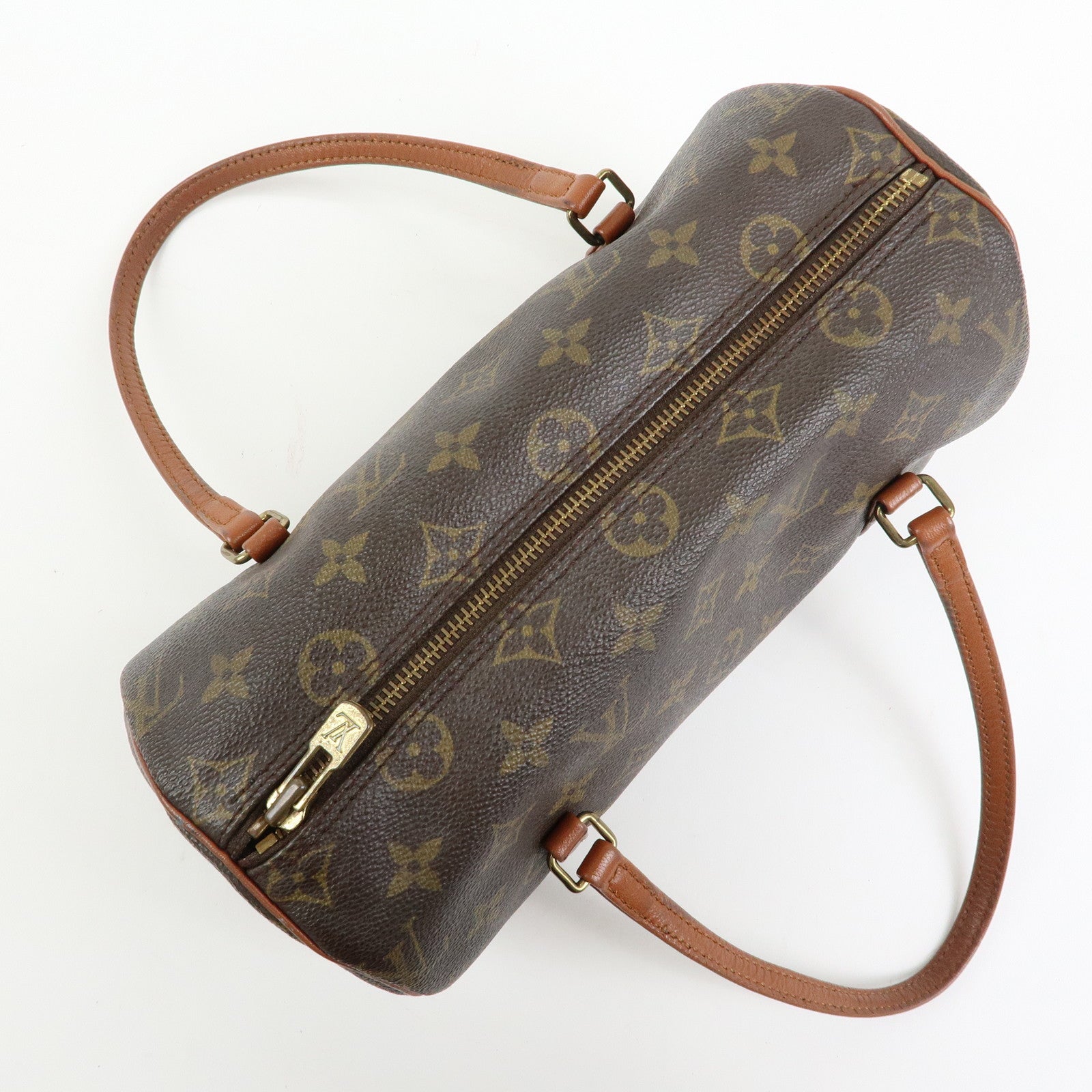 Louis Vuitton Monogram Papillon 26 Hand Bag Brown M51366