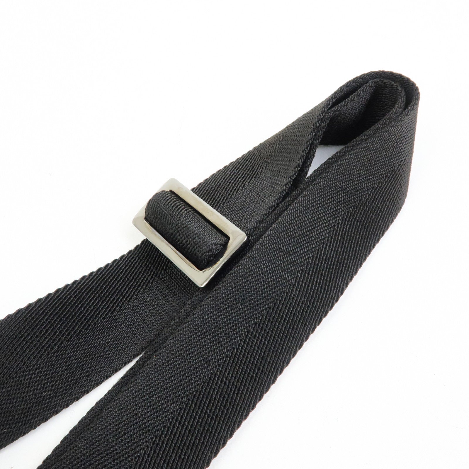 GUCCI Logo Canvas Leather Shoulder Bag Crossbody Bag Black 101680