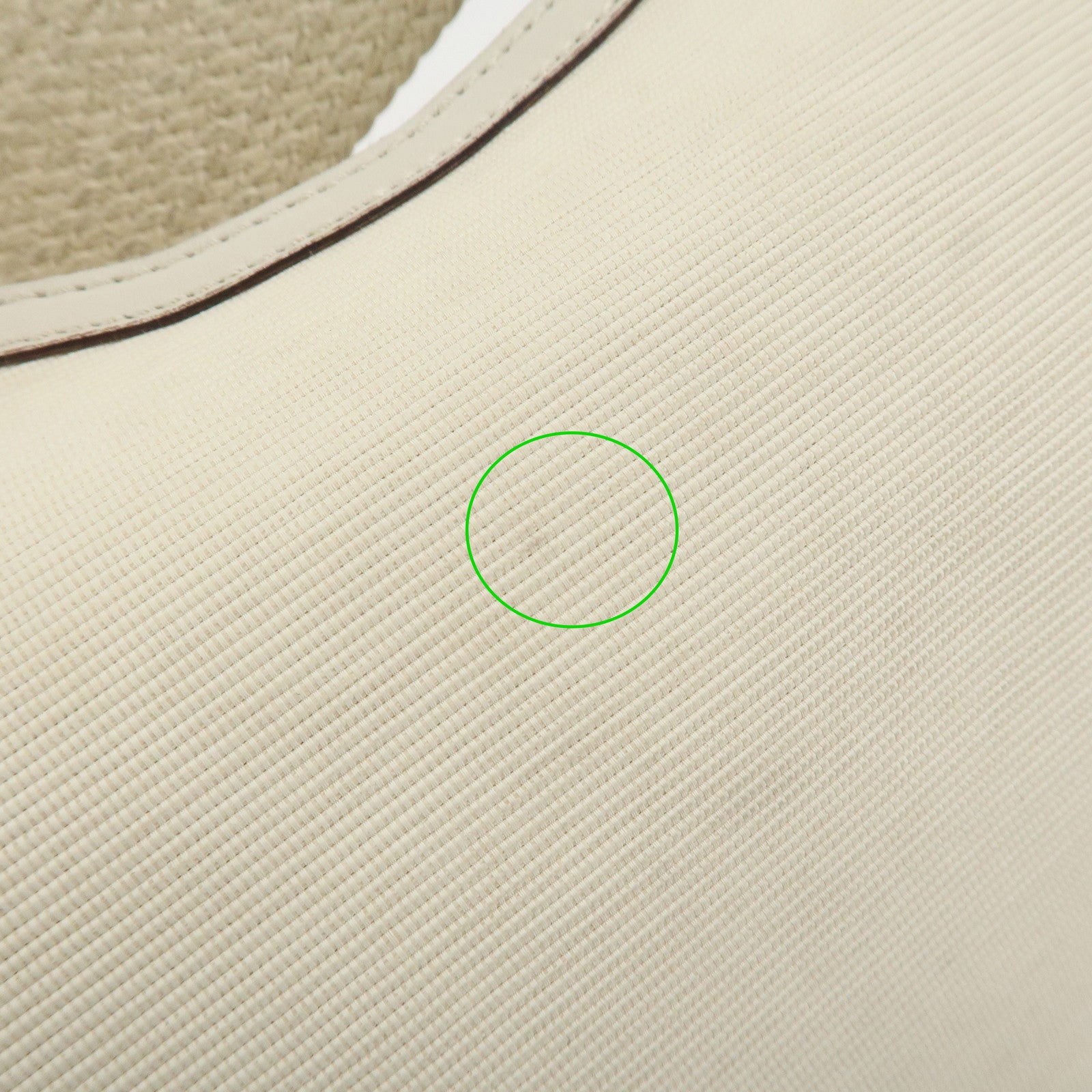 GUCCI Canvas Leather Hobo Bag Shoulder Bag Hand Bag Ivory 106293 Used