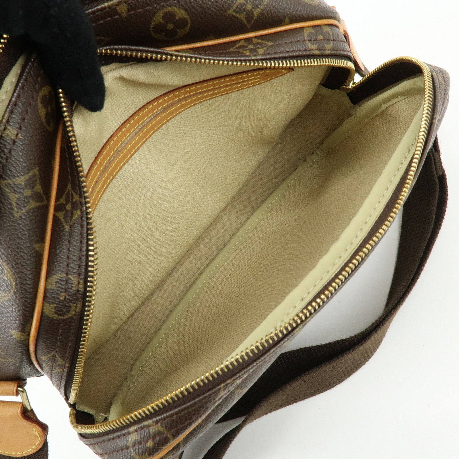 Louis Vuitton Monogram Reporter PM Shoulder Bag Brown M45254