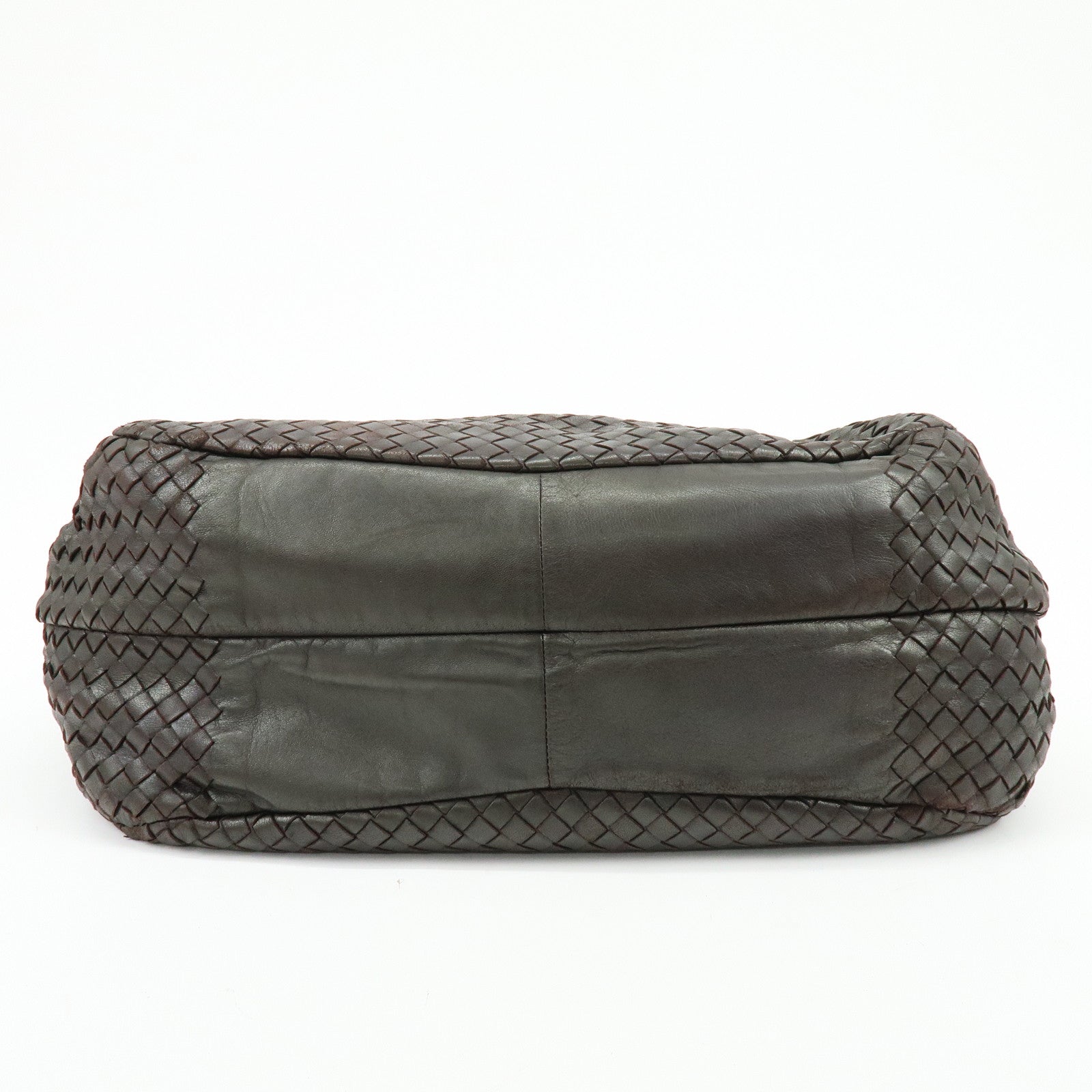 BOTTEGA VENETA Intrecciato Campana Leather Shoulder Bag 124864