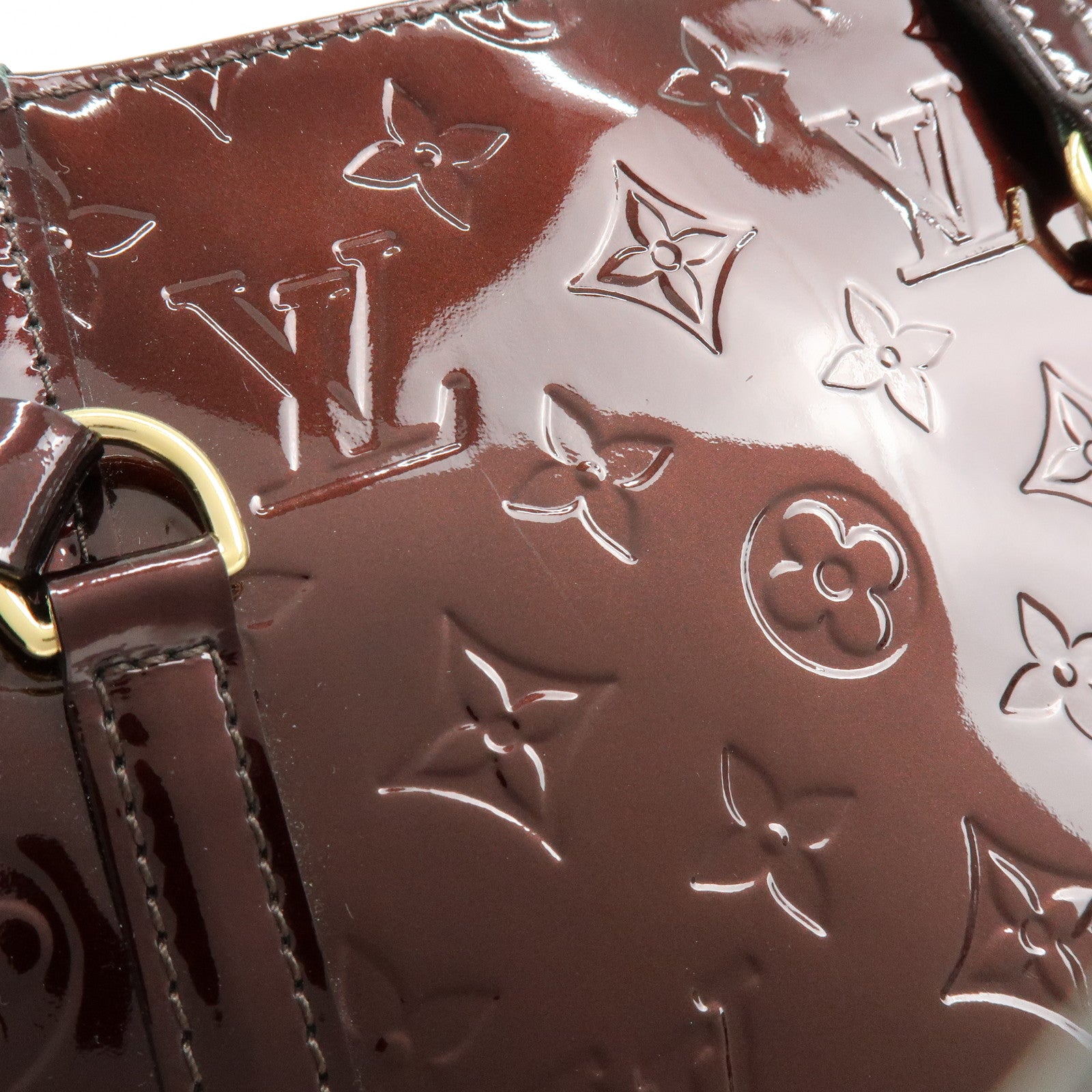Louis Vuitton Monogram Vernis Avalon MM Tote Bag Amarante M91567