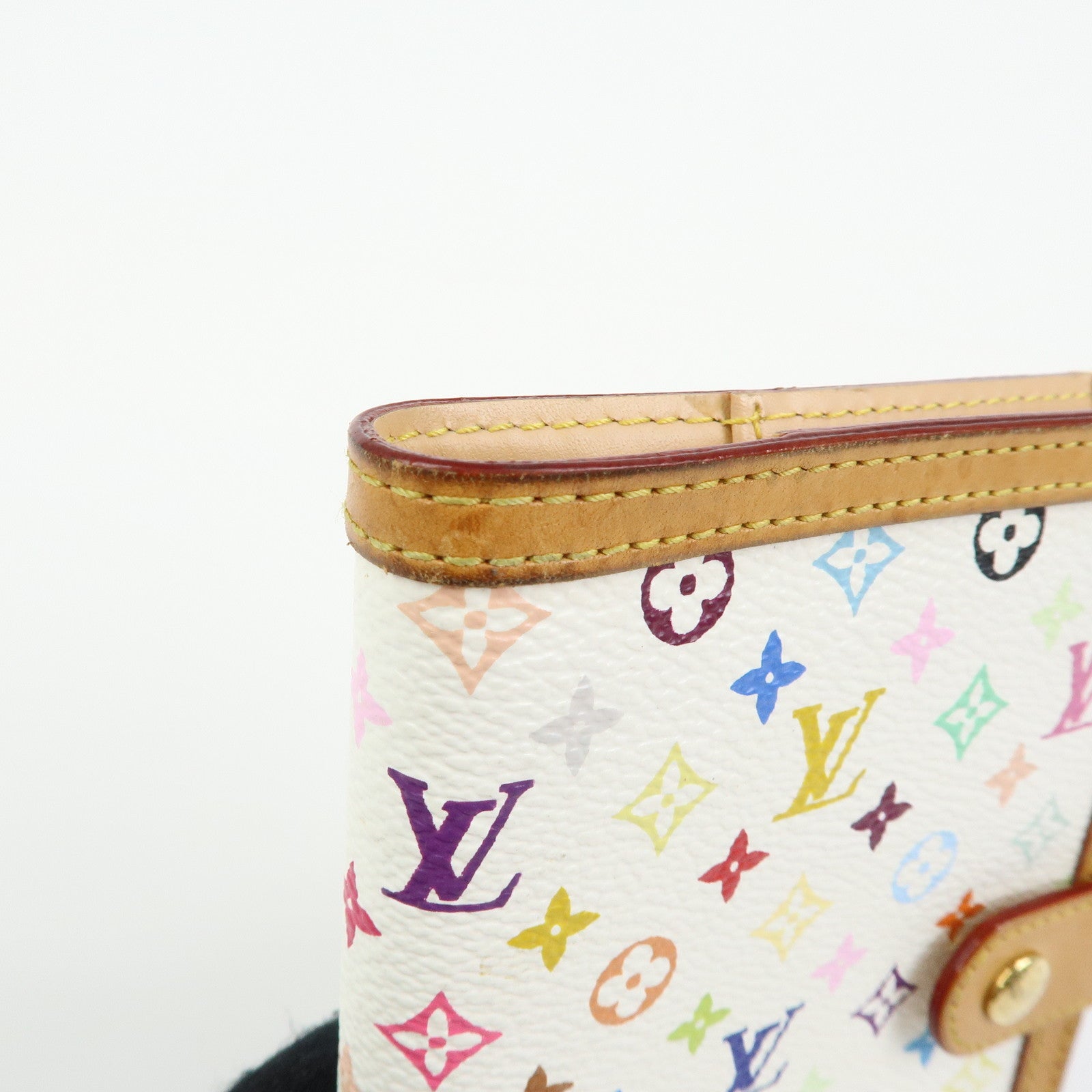 Louis Vuitton Monogram Multicolor Agenda PM Planner Cover Blanc R20896