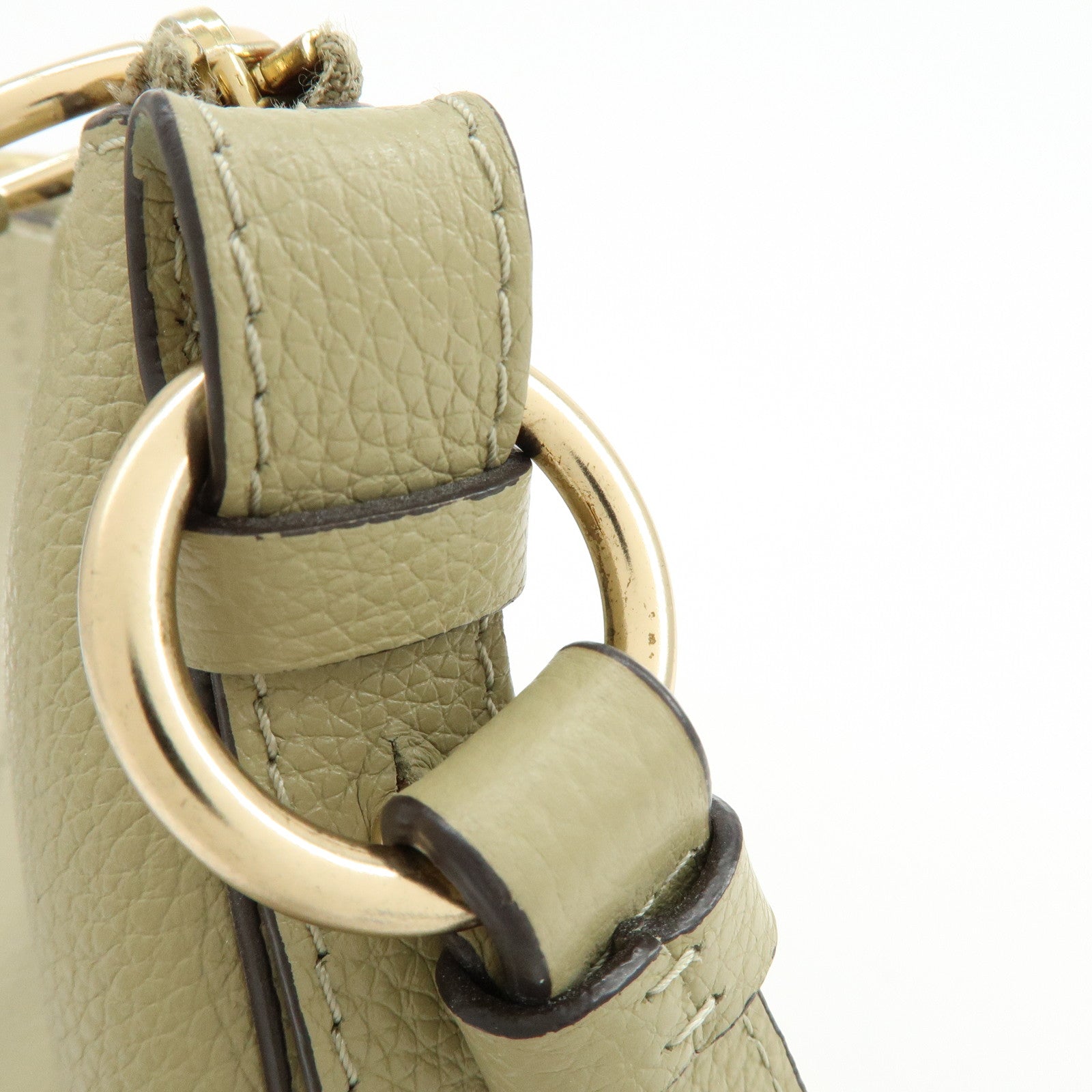 Chloe See by Chloe Joan Leather Suede 2Way Hand Bag Shoulder Bag Beige