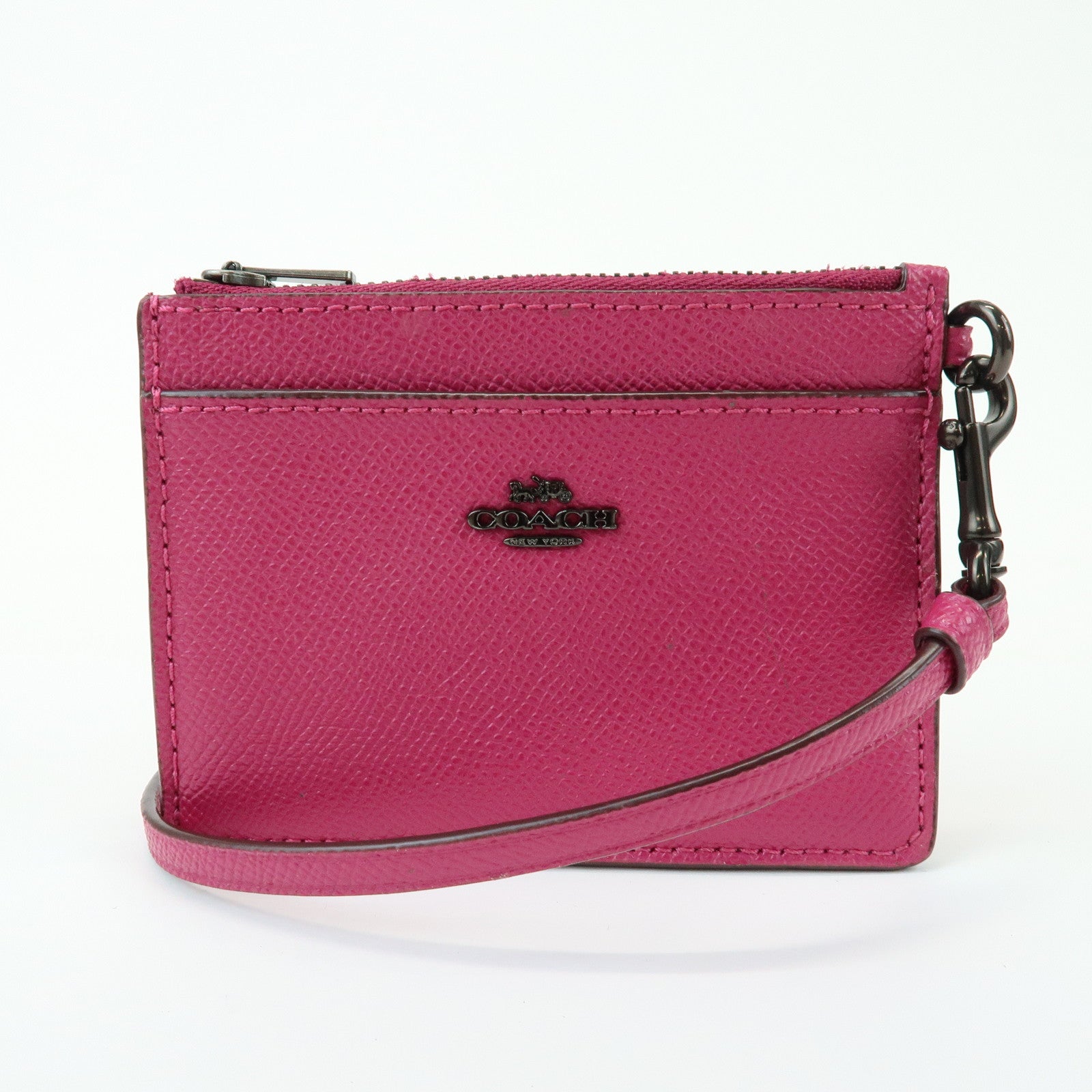 COACH Set of 2 Signature PVC Leather Compact Wallet Coin Case