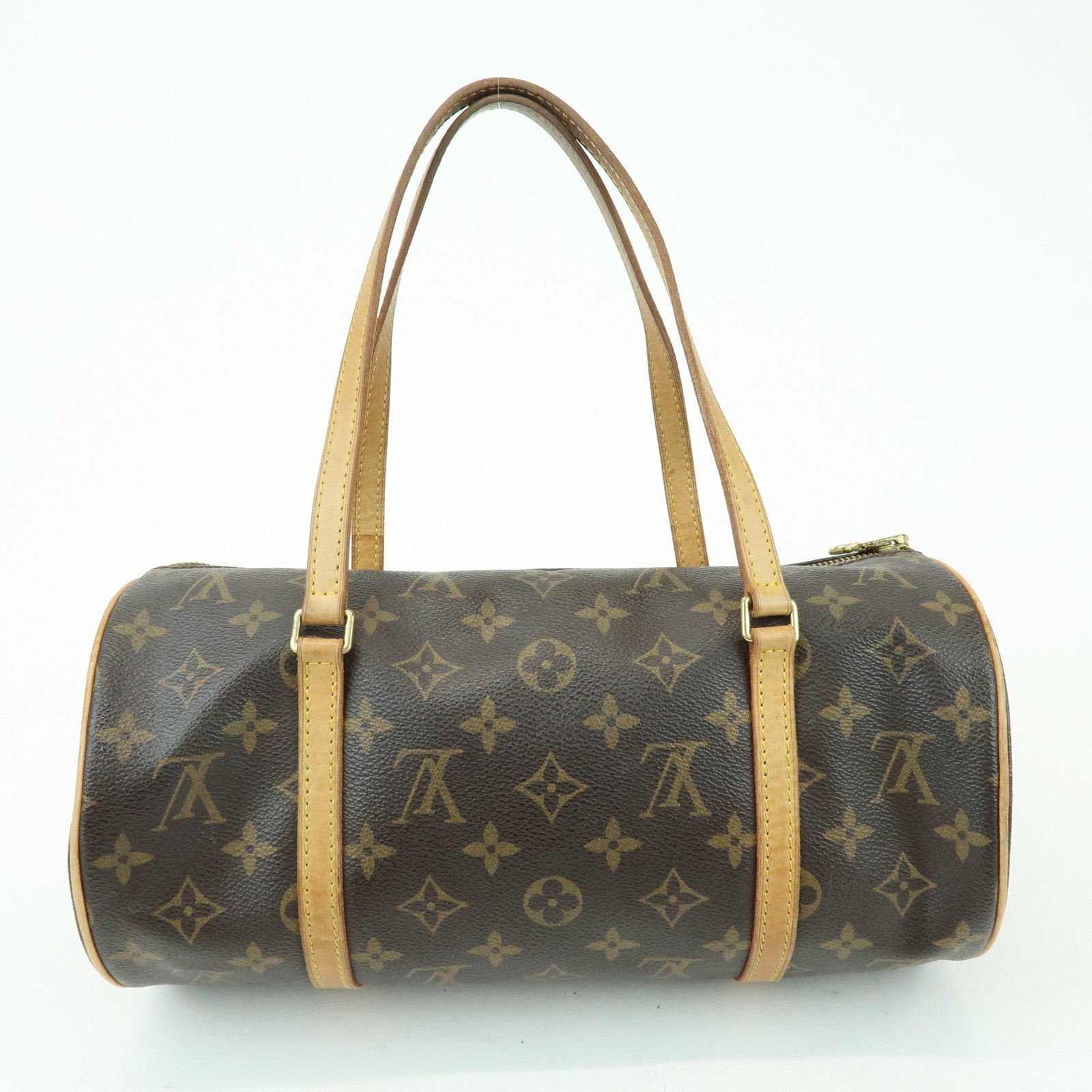 Louis Vuitton Monogram Papillon 30 Canvas Hand Bag Brown M51385