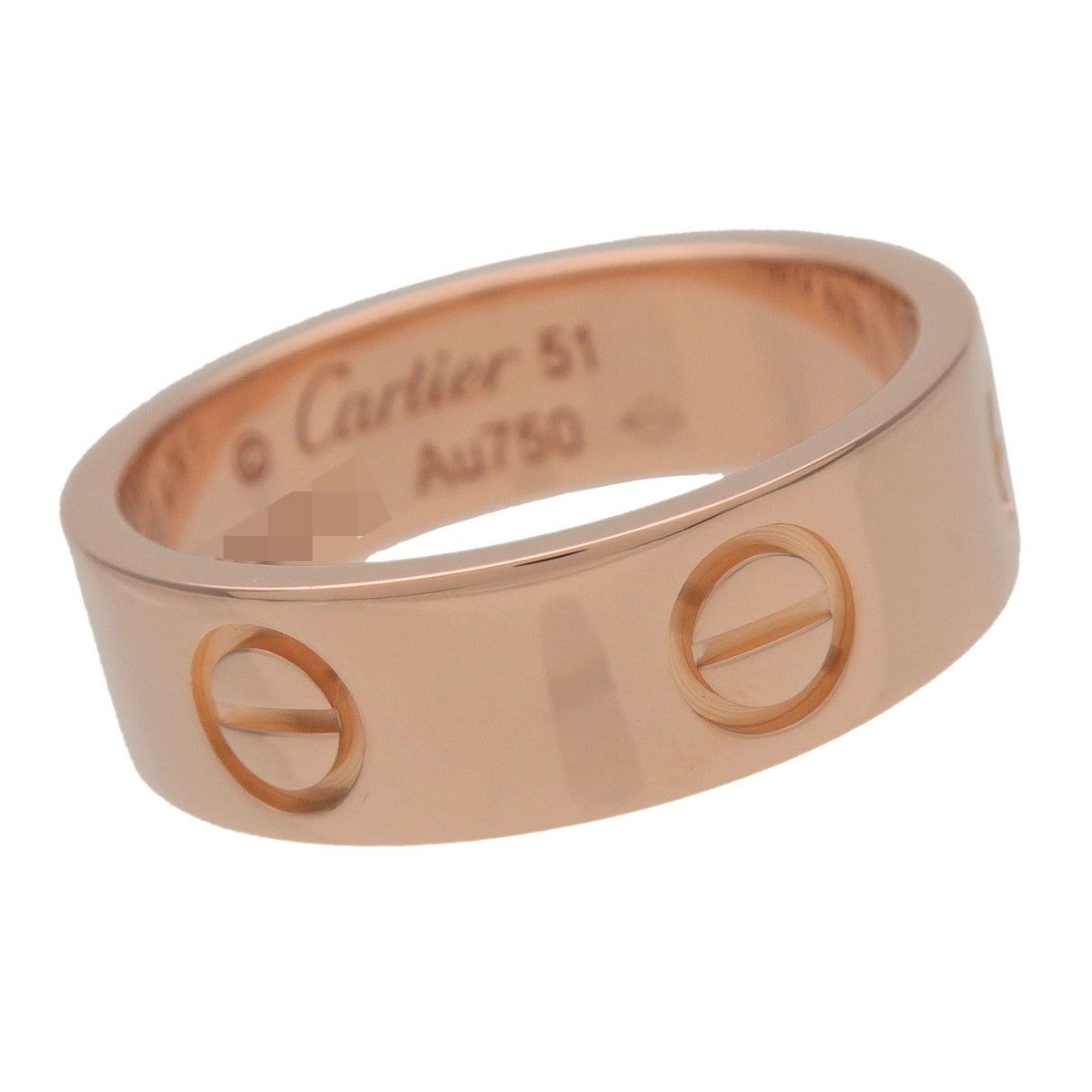 Cartier Love Ring K18 750PG Rose Gold #51 US5.5 EU51 HK12