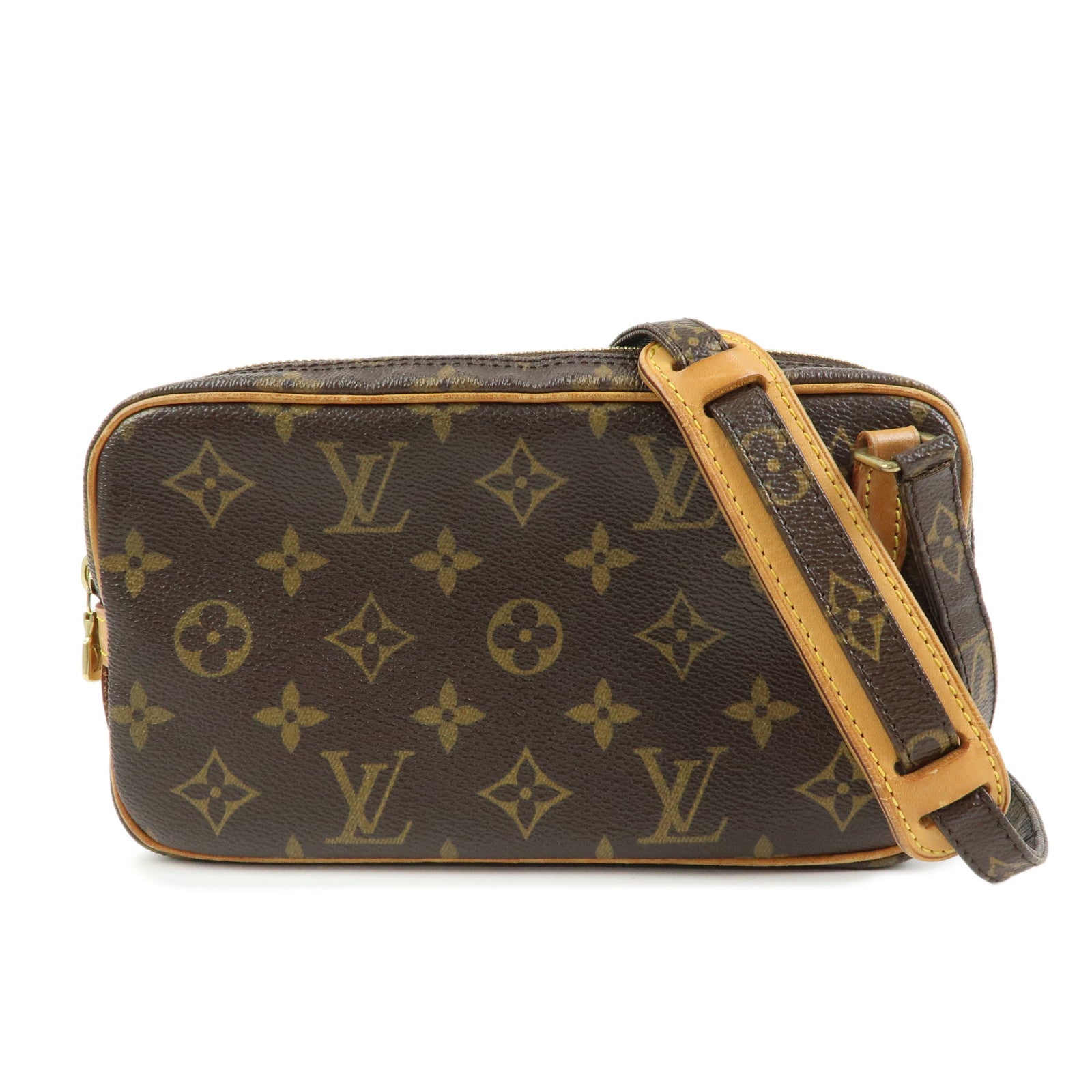 Louis Vuitton Monogram Pochette Marly Bandouliere Bag Brown M51828