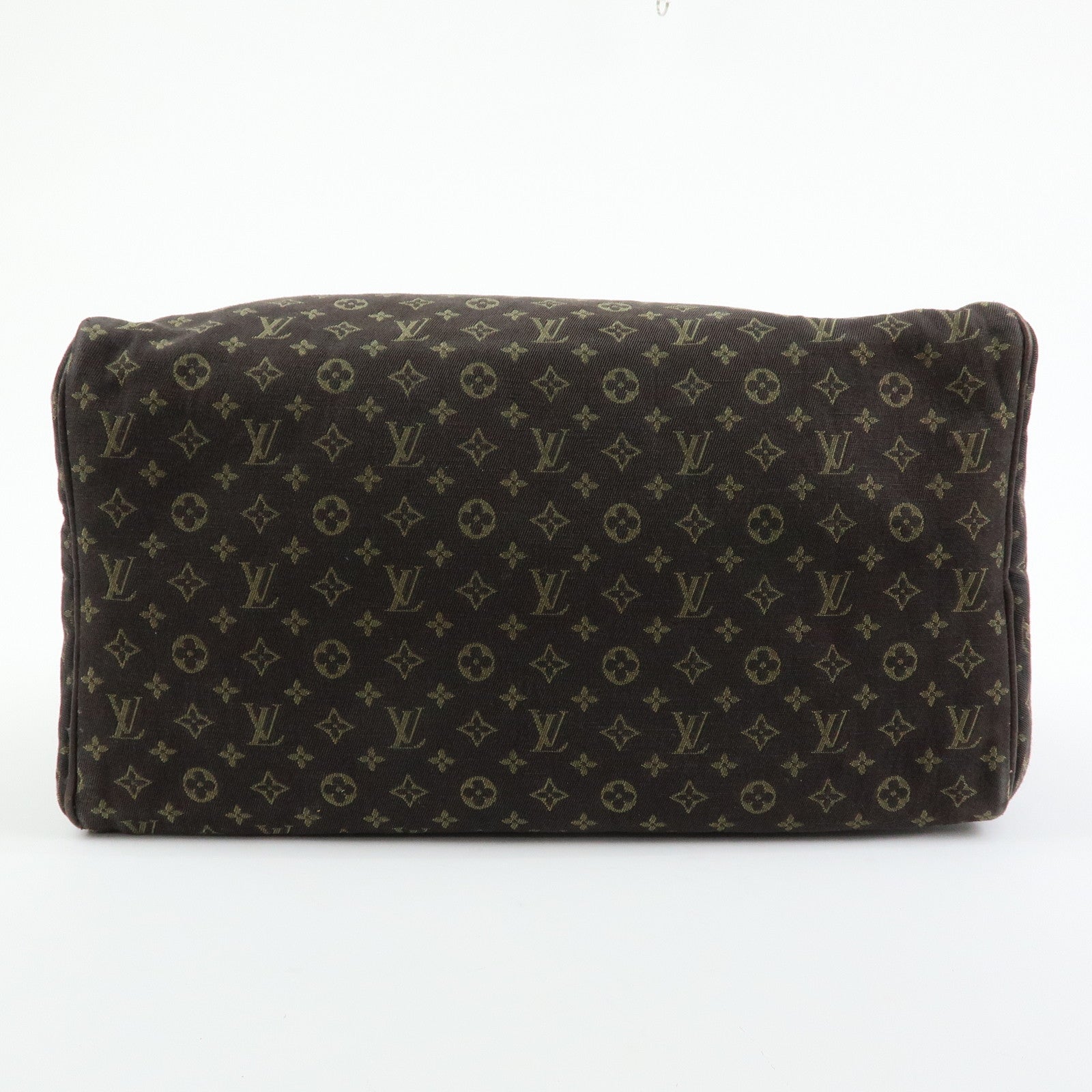 Louis Vuitton Monogram Mini Lin Speedy 30 Boston Hand Bag Ebene M95224