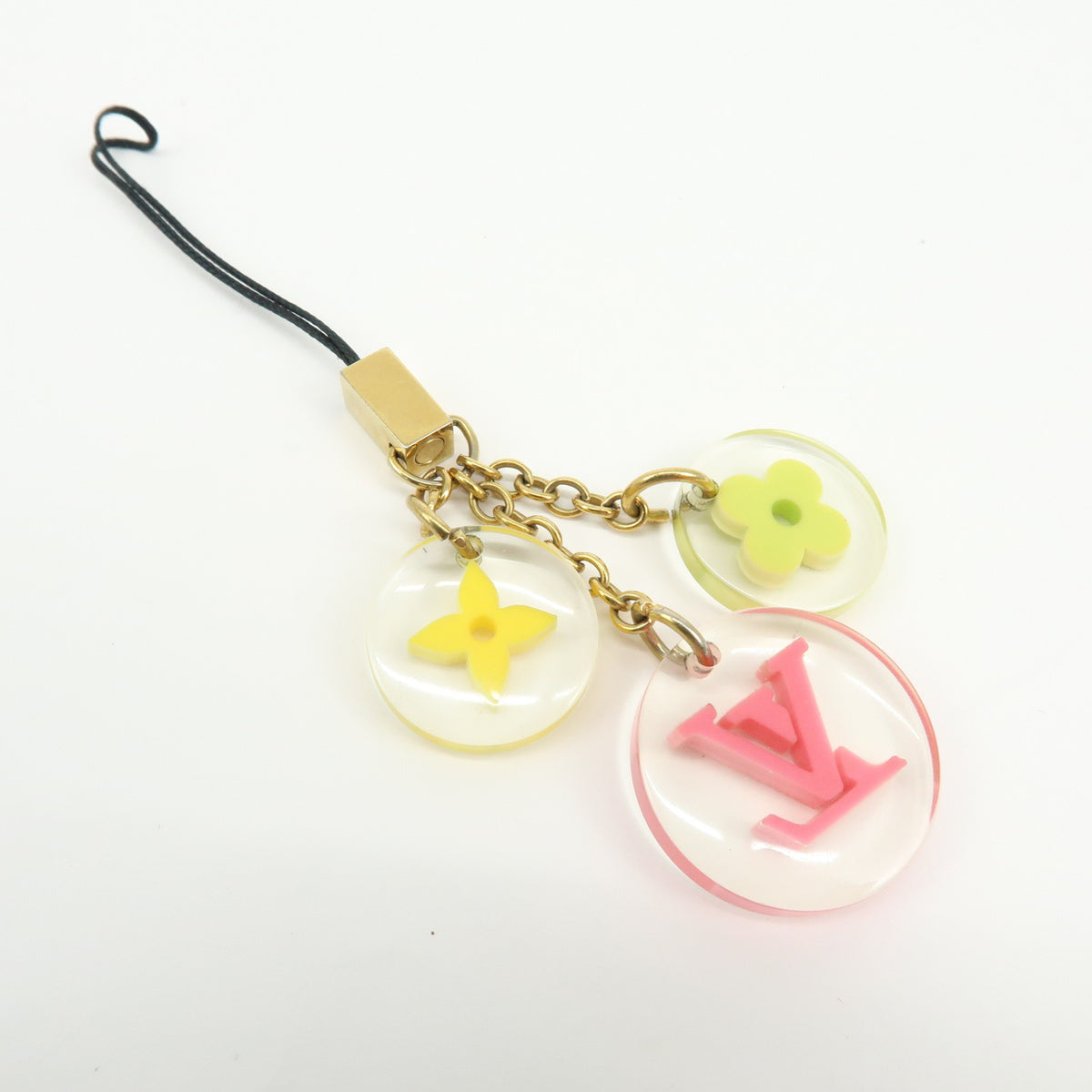 Louis Vuitton Plastic Bijou Telephone Fleurs Key Holder M65108