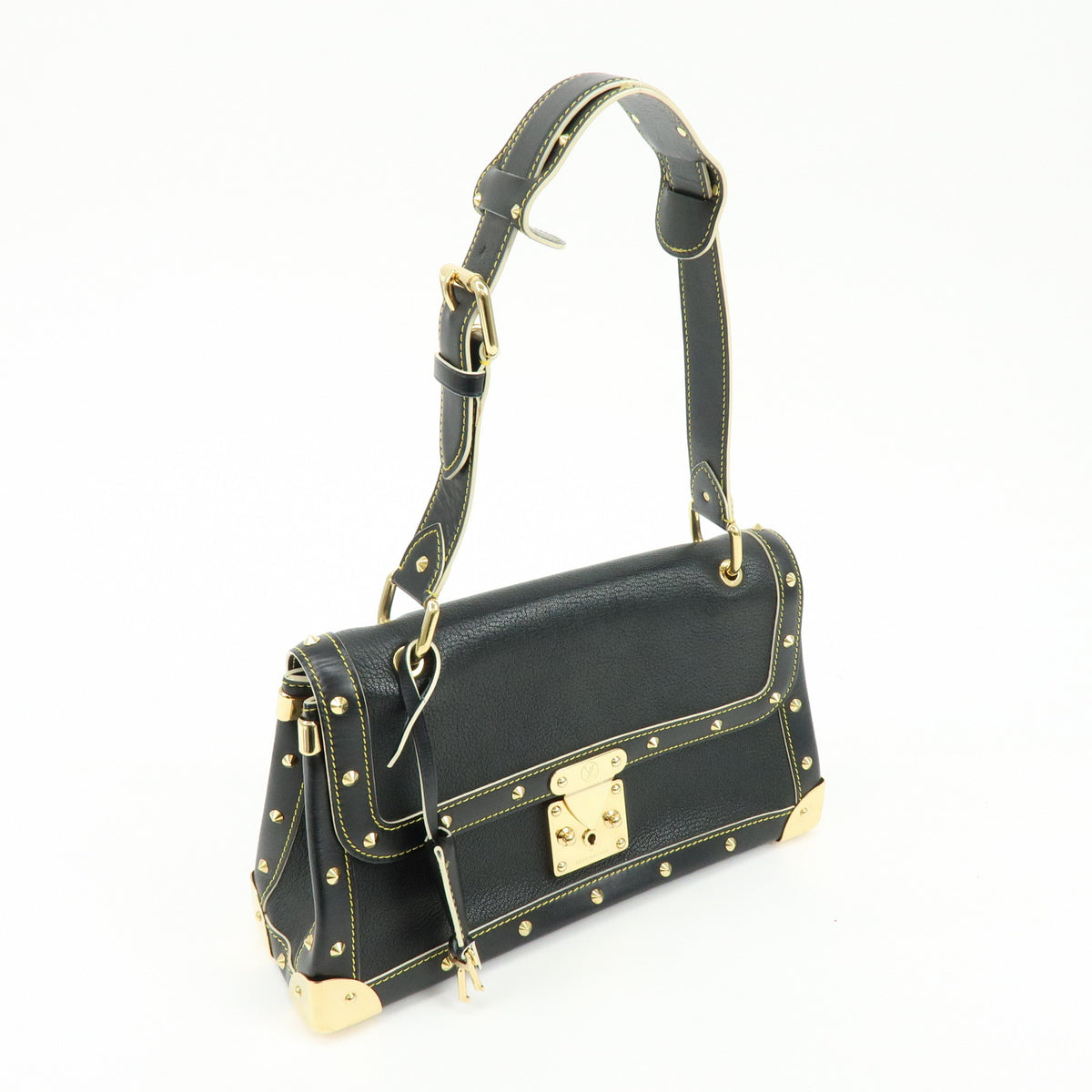 Louis Vuitton Talentueux Suhali Leather Shoulder Bag Studs Noir M91820