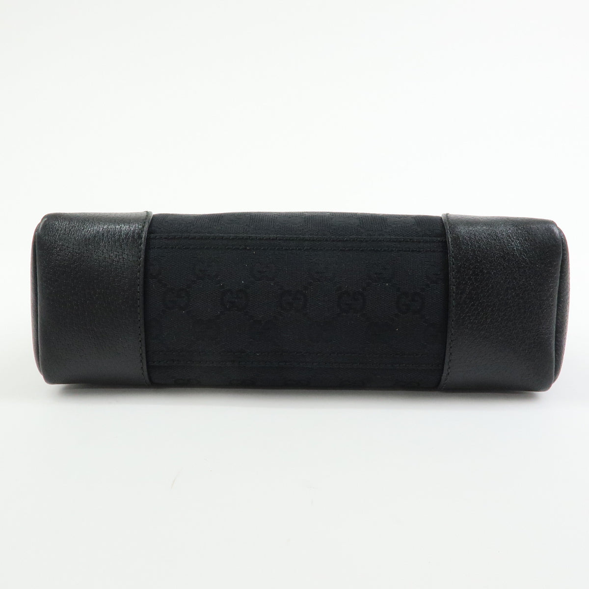 GUCCI GG Canvas Leather Shoulder Bag Crossbody Bag Black 114273