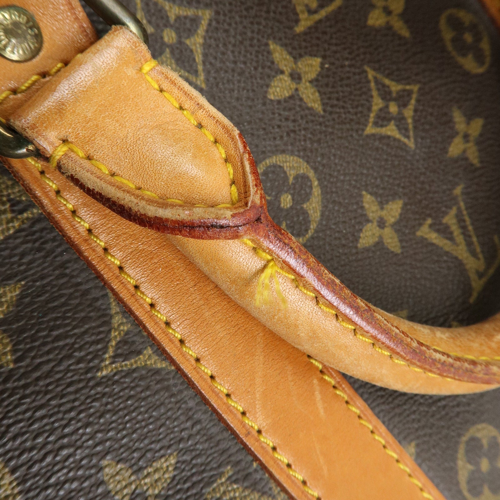 Louis Vuitton Keep All Bandouliere 55 Boston Bag Hand Bag Brown M41414