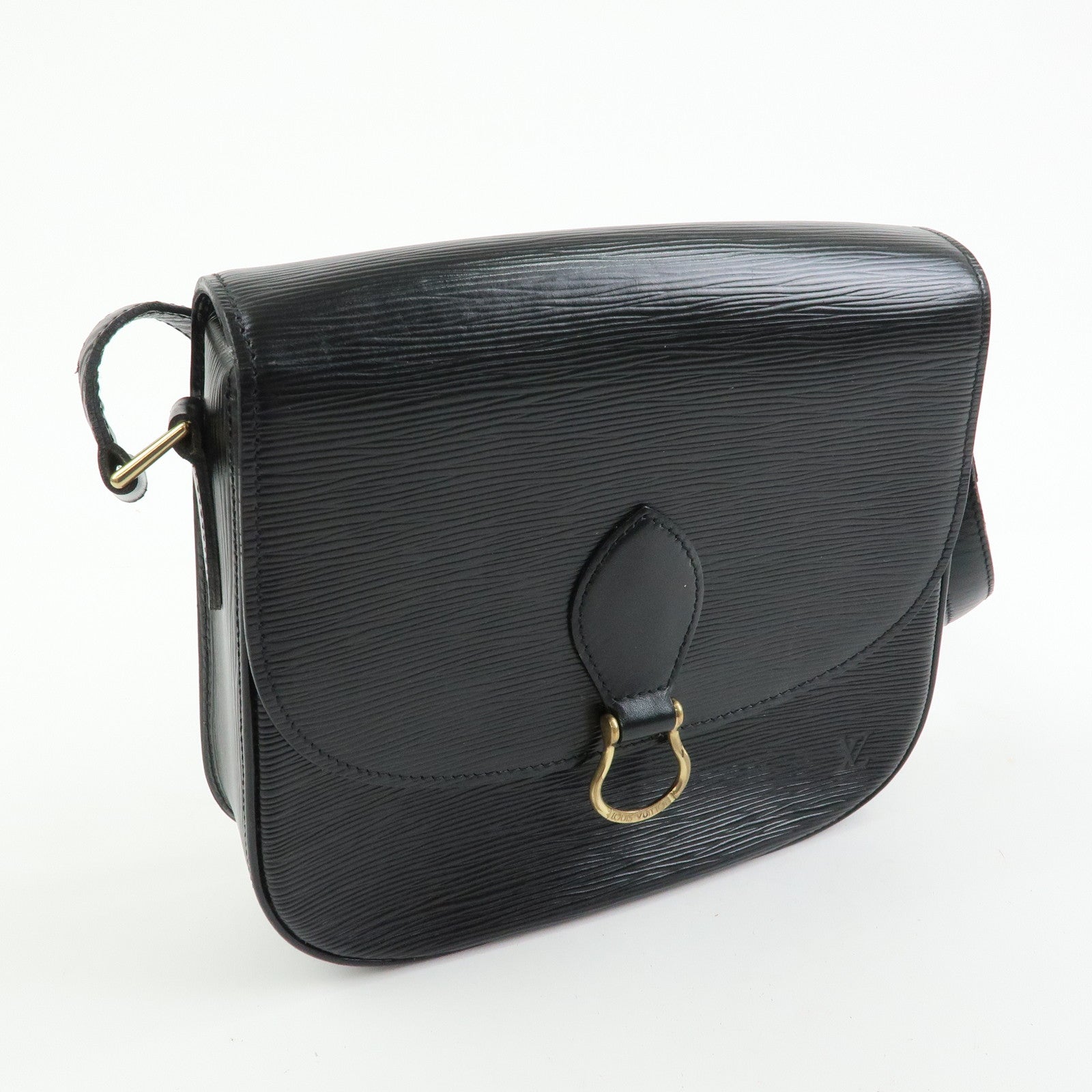 Louis Vuitton Epi Saint Cloud Shoulder Bag Black Noir M52192