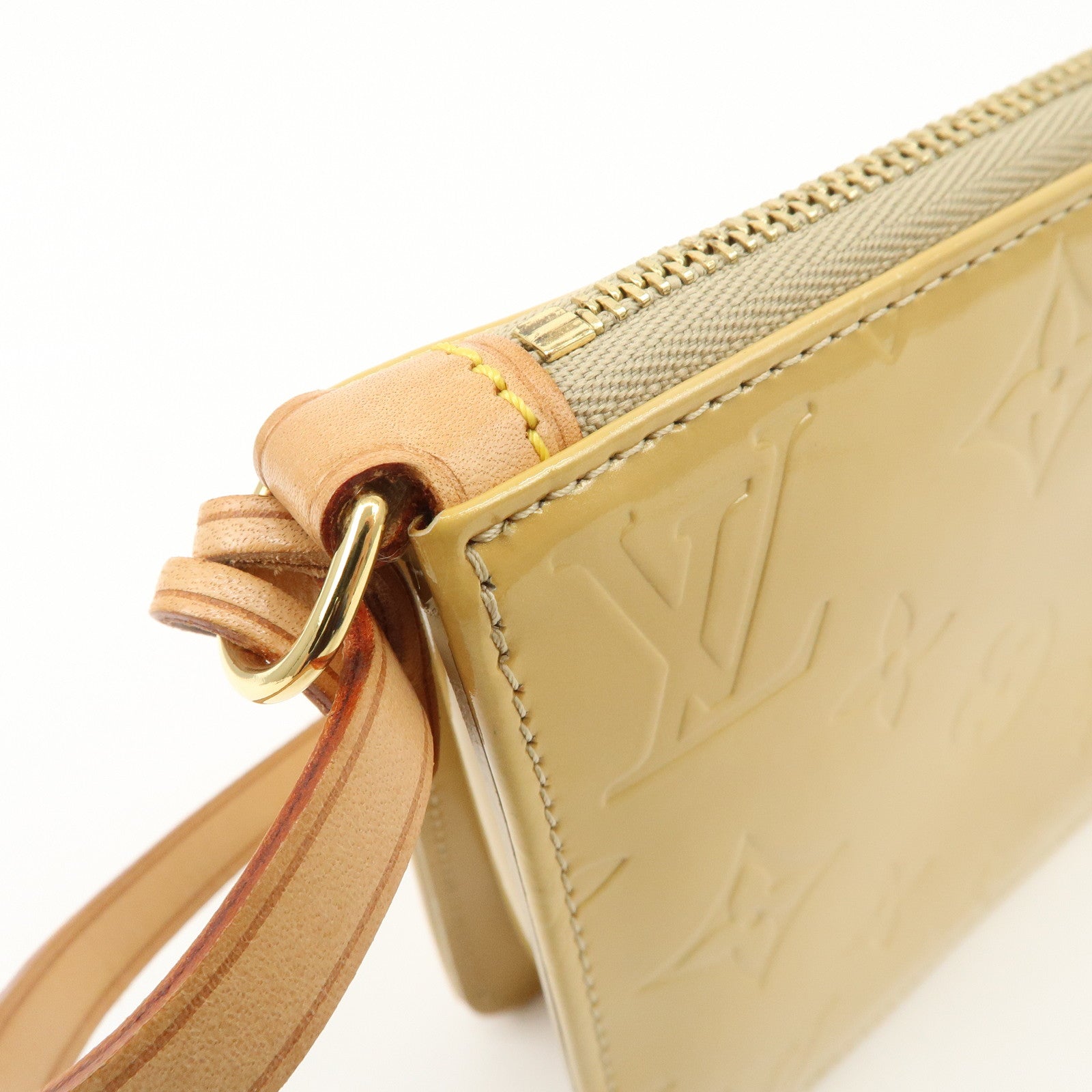 Louis Vuitton Monogram Vernis Lexington Accessoires Pouch Beige M91010 Used