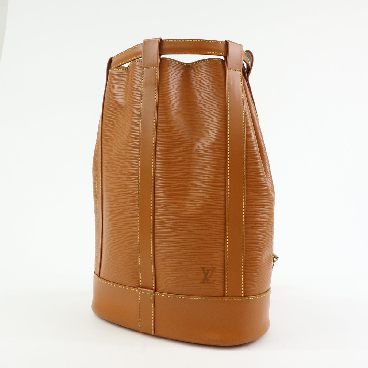 Louis Vuitton Epi Randonnee PM Shoulder Bag Zipang Gold M52358