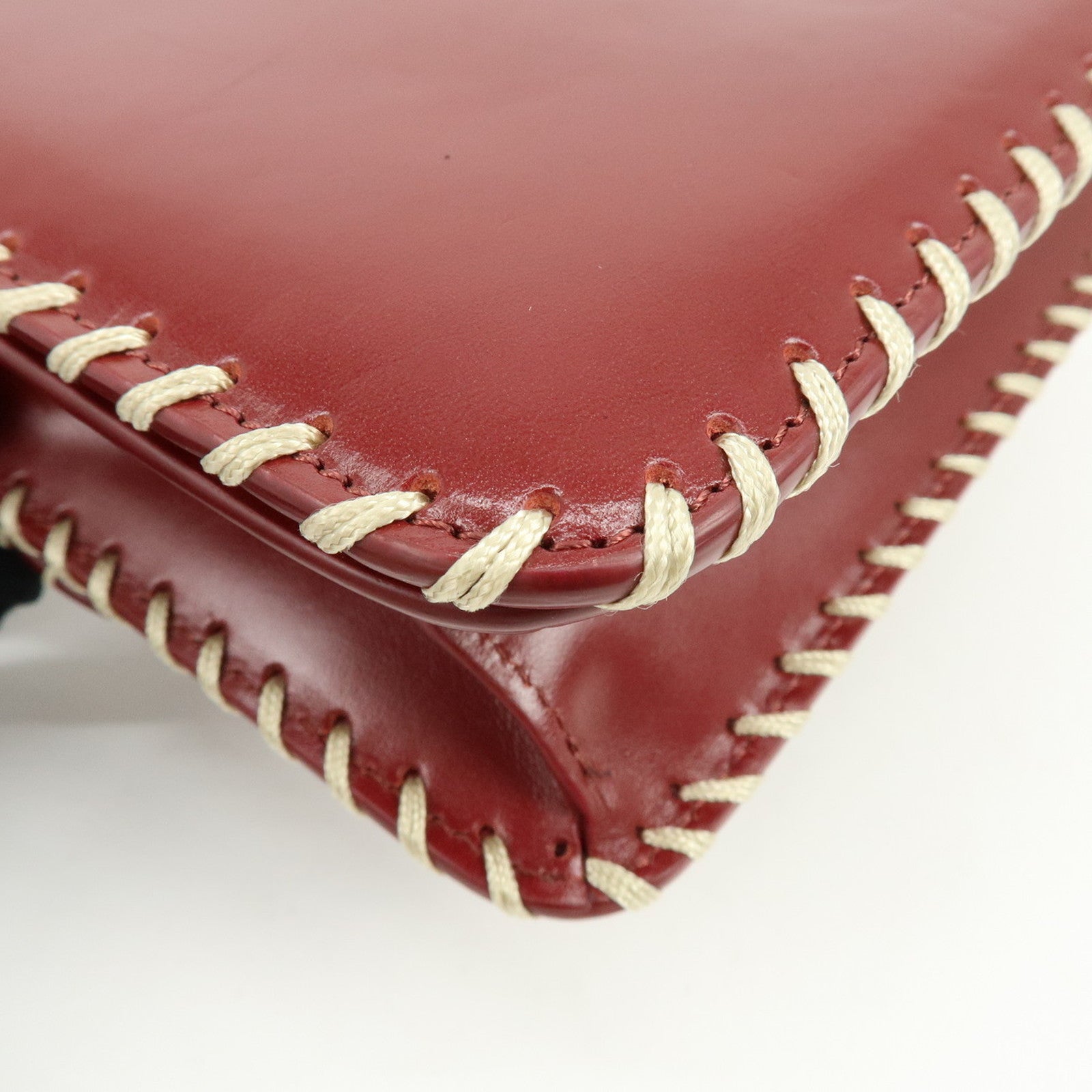 Chloe KATTIE Leather Shoulder Bag Crossbody Bag Wine Red