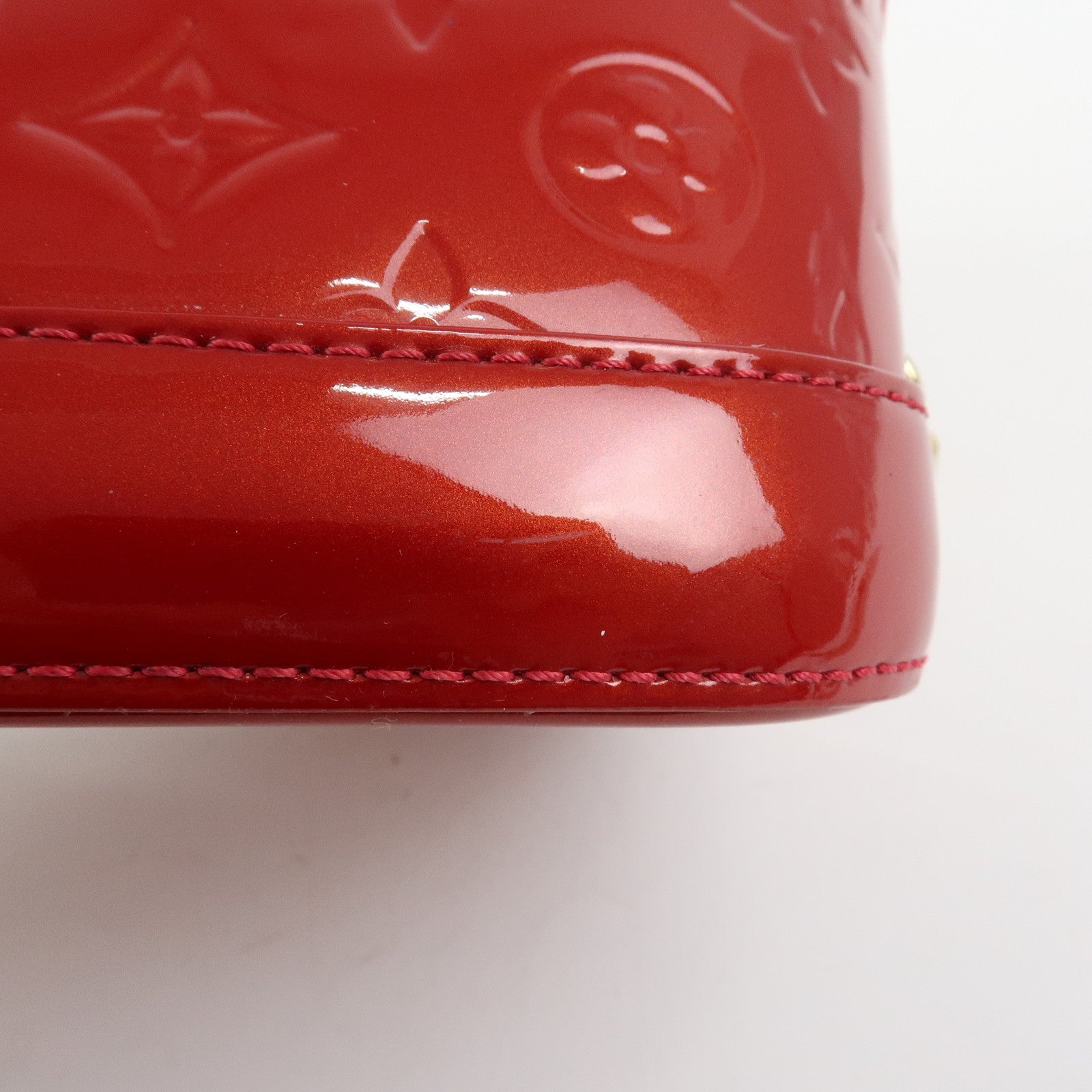 Louis Vuitton Monogram Vernis Alma PM Hand Bag Pomme d'Amour M90096