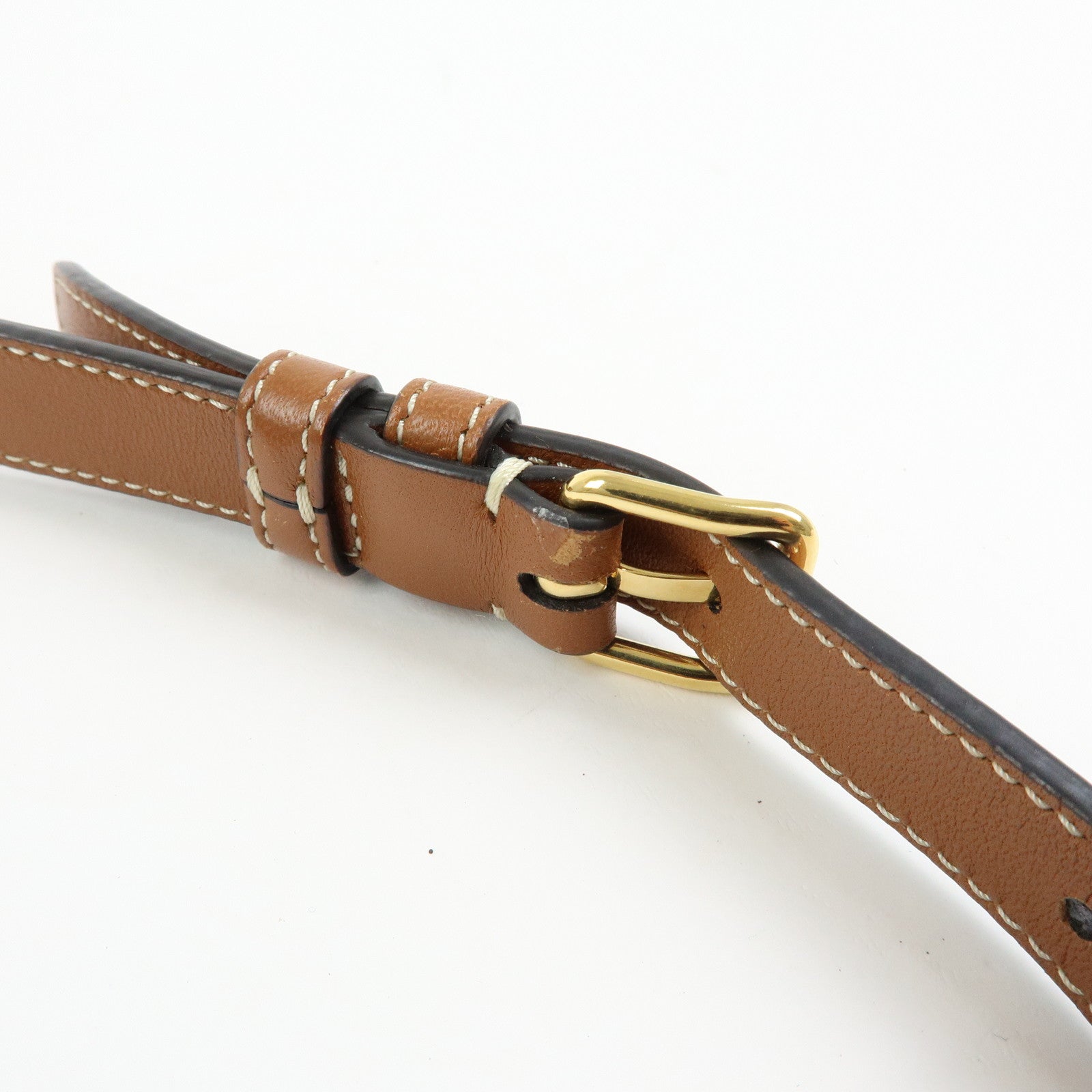 CELINE Triomphe PVC Leather Shoulder Bag Crossbody Bag Brown